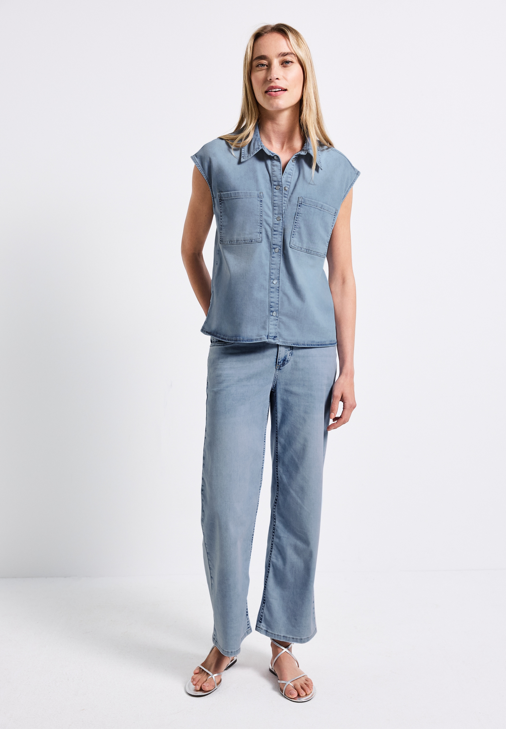 STREET ONE Jeansbluse