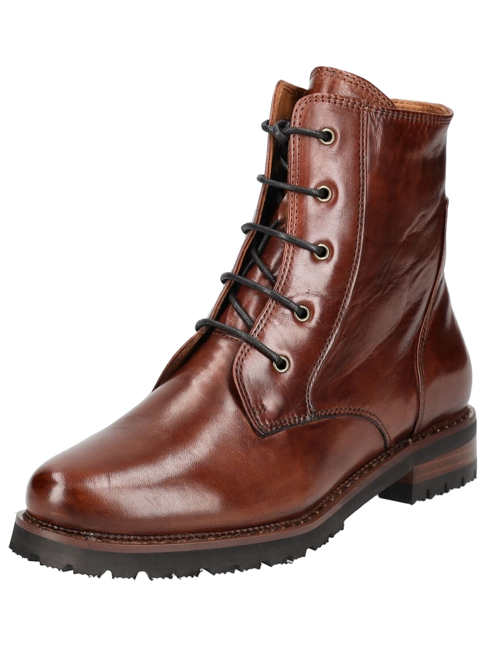 Everybody Schnürstiefelette "Everybody Stiefelette Glattleder" günstig online kaufen
