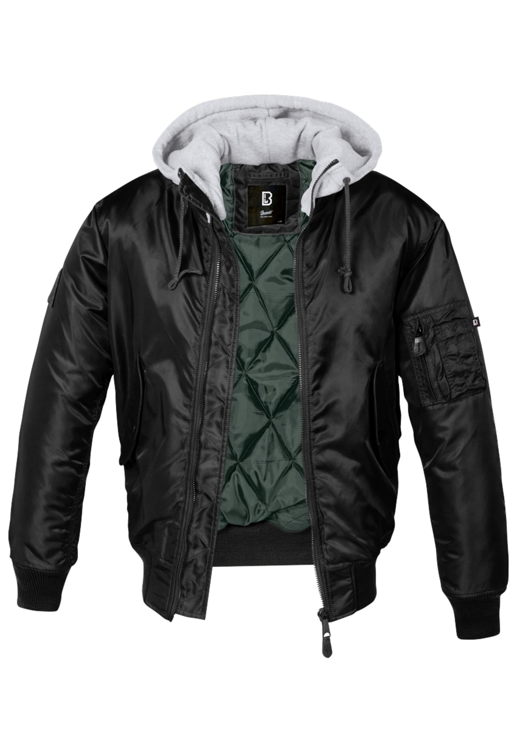 Brandit Anorak "Brandit Herren Hooded MA1 Bomber Jacket", (1 St.), mit Kapuze