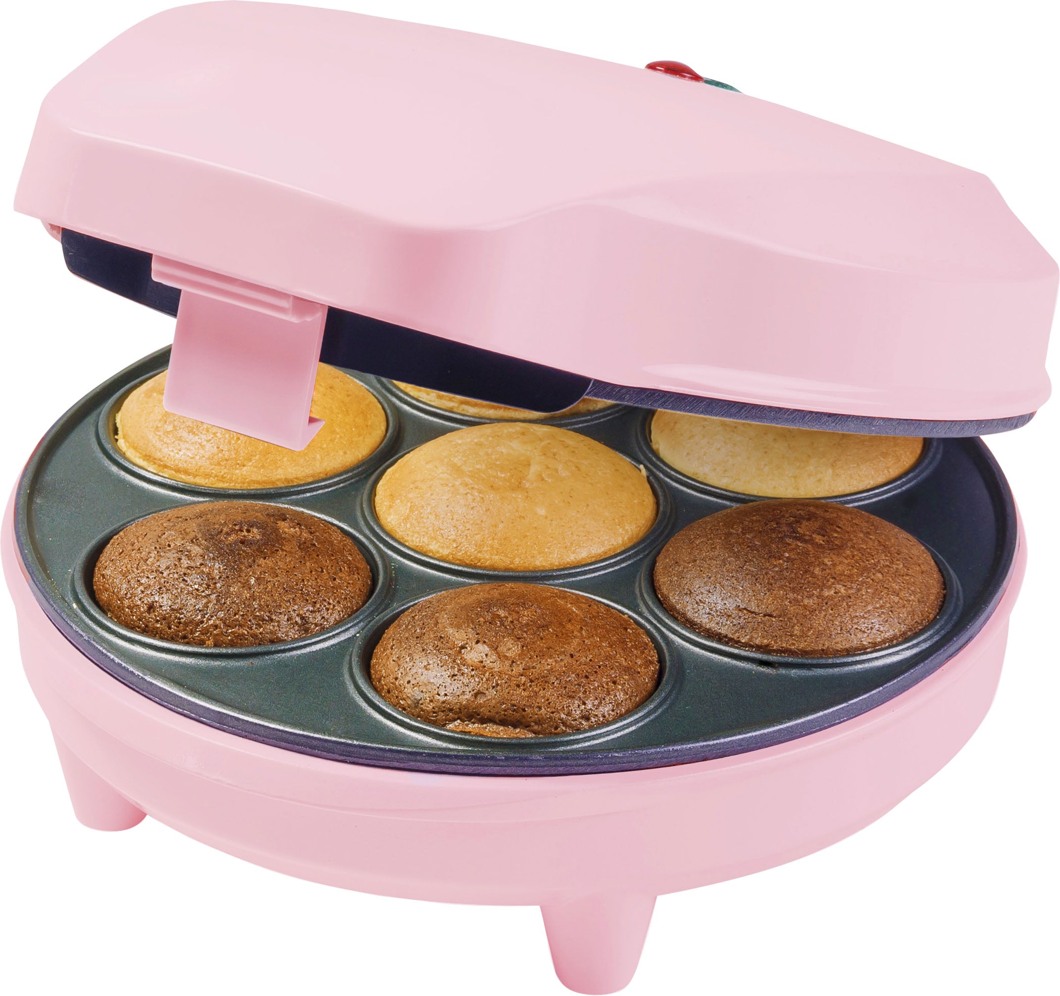 bestron Cupcake-Maker »ACC217P Sweet Dreams«, 700 W, im Retro Design, Antihaftbeschichtung, Rosa