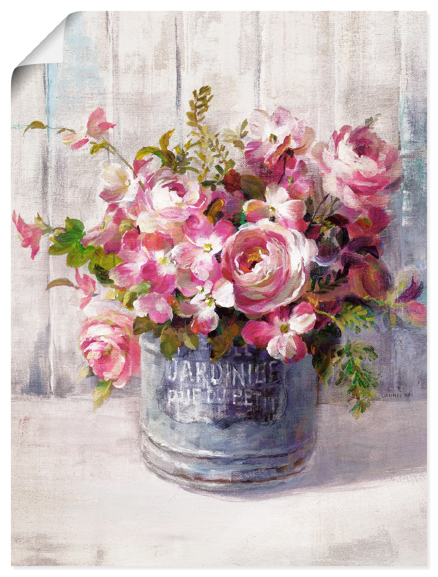 Artland Wandbild "Gartenblumen I" Blumen 1 Stk. tlg. als Leinwandbild, Poster in verschied. Größen