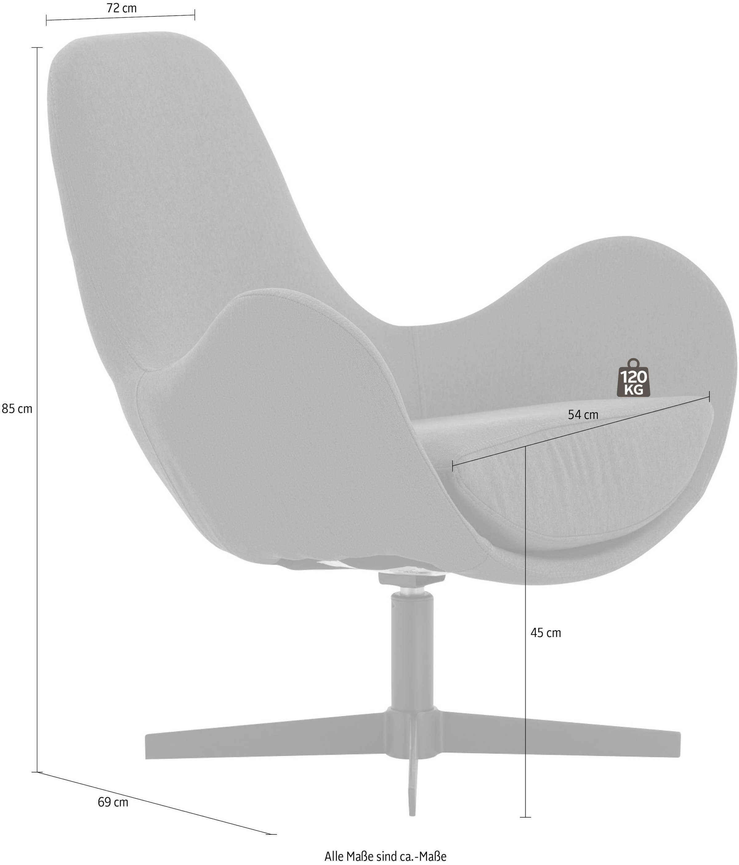 SalesFever Drehsessel, Relaxsessel in moderner Optik bestellen | BAUR | Funktionssessel