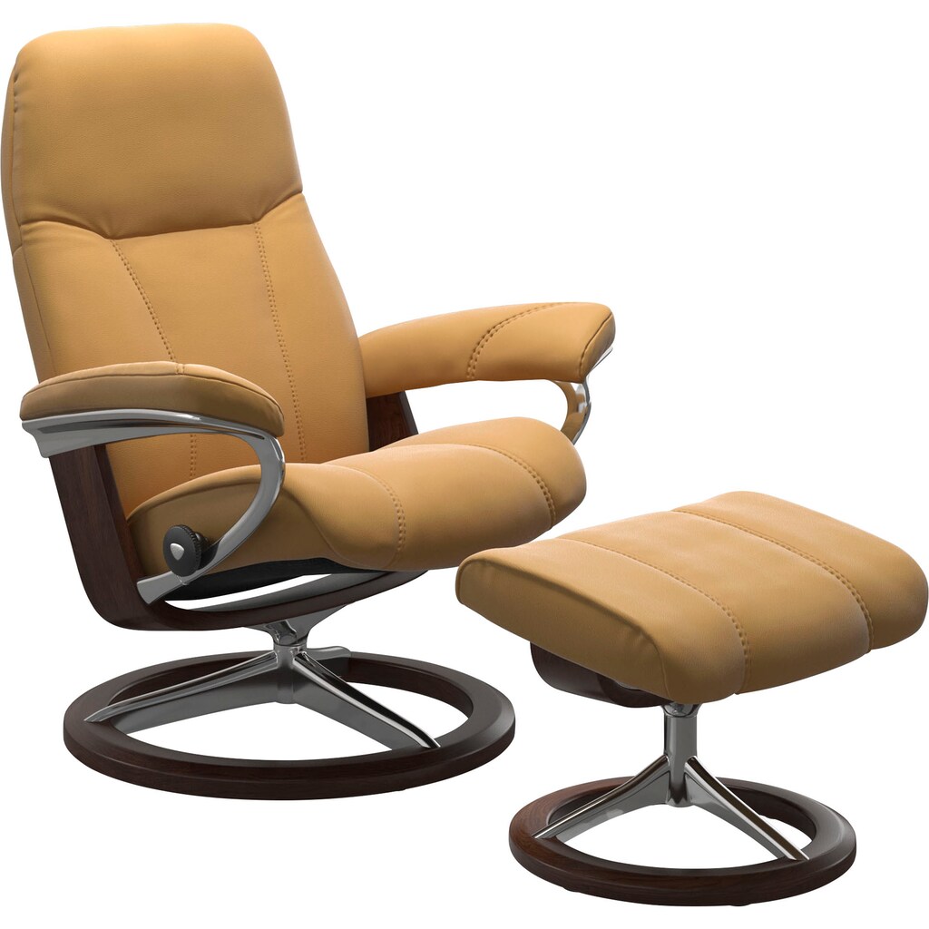 Stressless® Relaxsessel »Consul«, (Set, Relaxsessel mit Hocker)