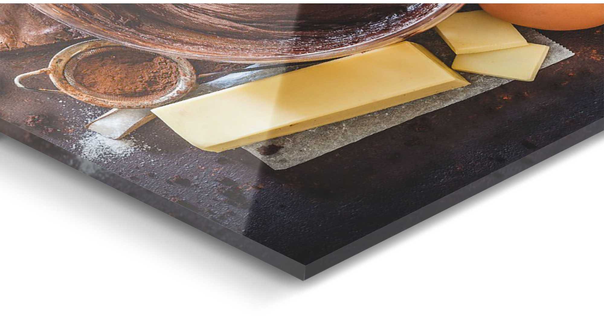 Reinders! Glasbild »Glasbild Schoko Rezept Brownies - Schokolade - Cacao -  Hazelnus«, Küche, (1 St.) kaufen | BAUR