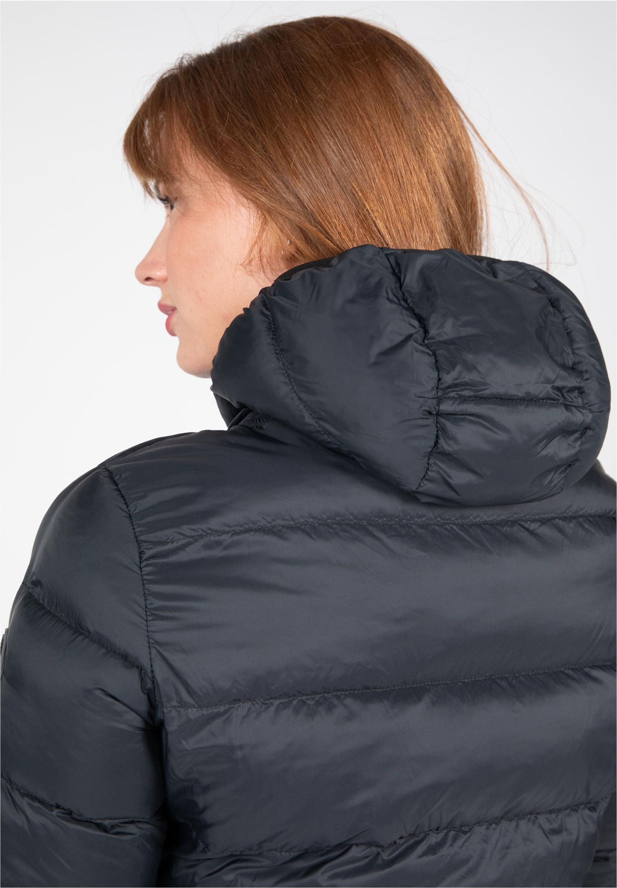Gorilla Wear Steppjacke mit Stehkragen und Kapuze