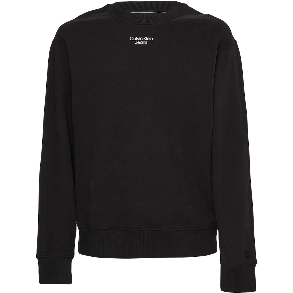 Calvin Klein Jeans Sweatshirt »STACKED LOGO CREW NECK«