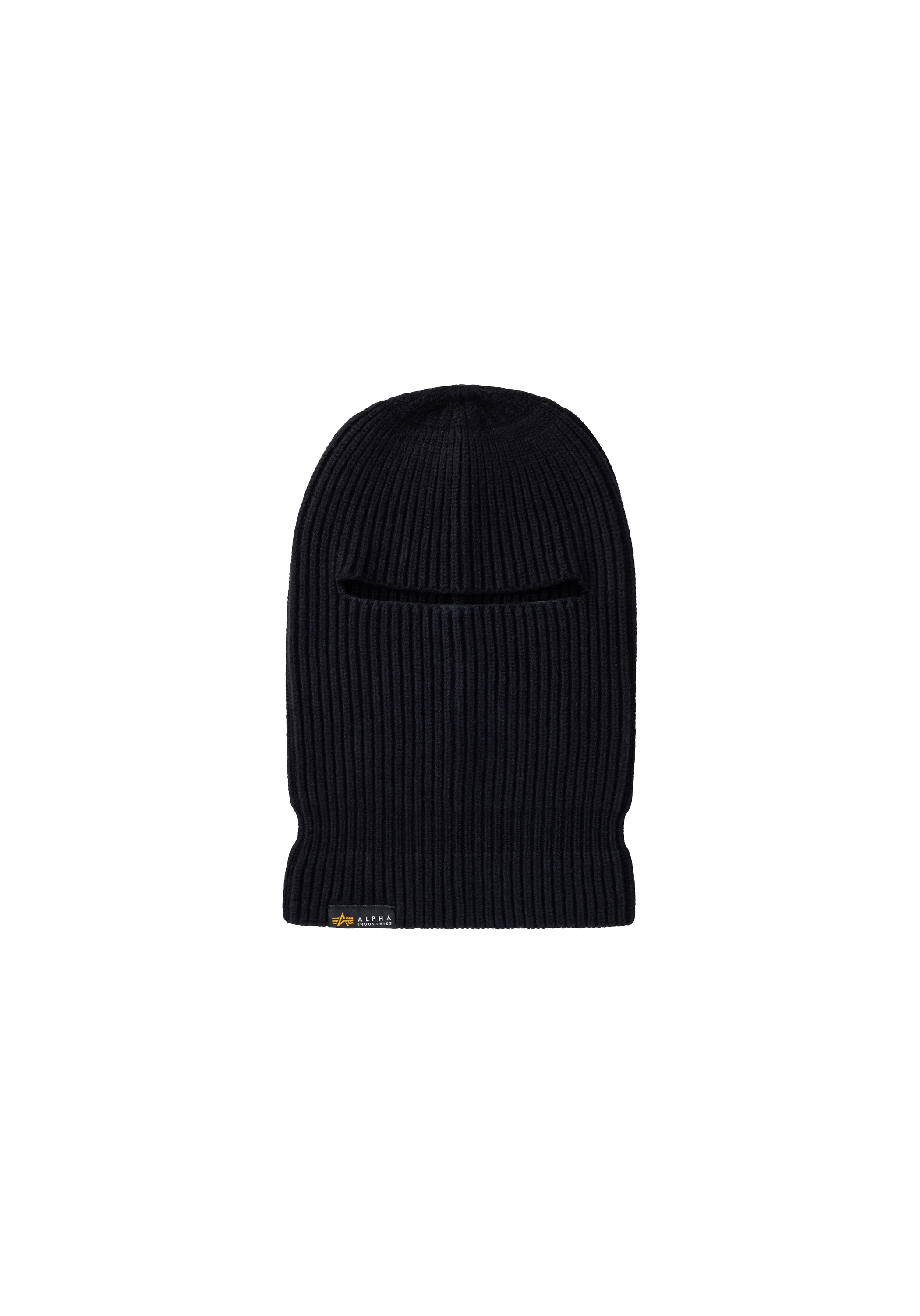 Damen Sturmhaube "Label Balaclava"schwarz, ALPHA INDUSTRIES, Obermaterial: 47% Viskose, 30% Nylon, 23% Polyester, Mützen
