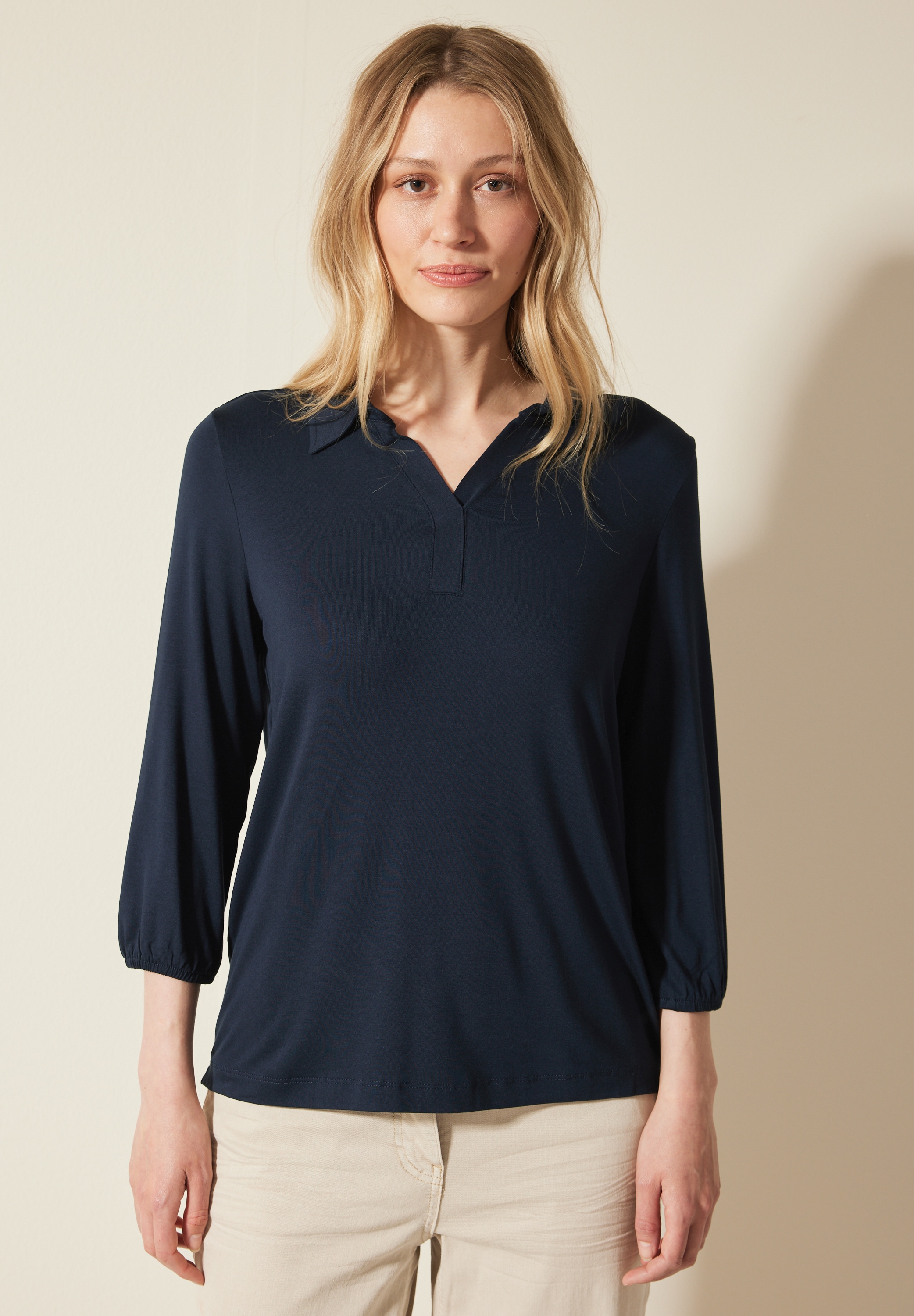 Cecil Poloshirt, mit 3/4 Ärmeln