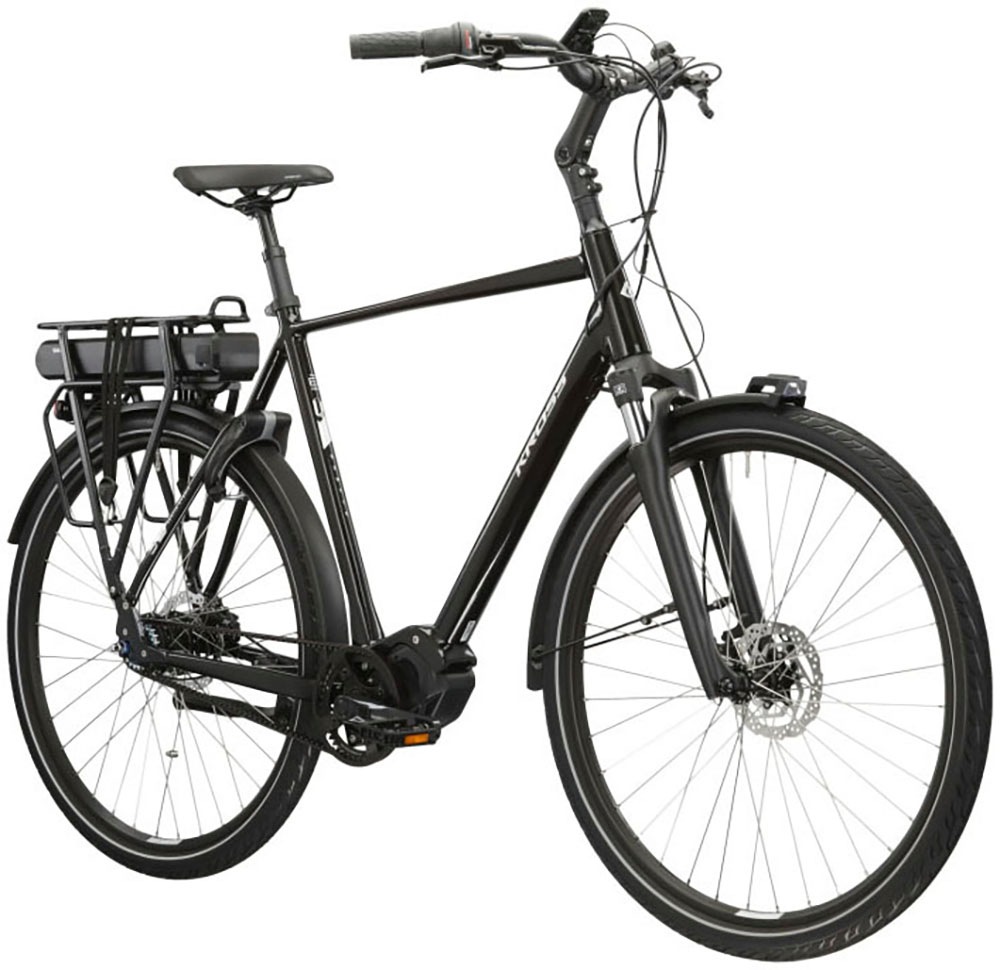 Kross E-Bike »E-Citybike Sentio Hybrid 5.0 28 Zoll schwarz«, 7 Gang, Shimano, NEXUS, Mittelmotor 250 W