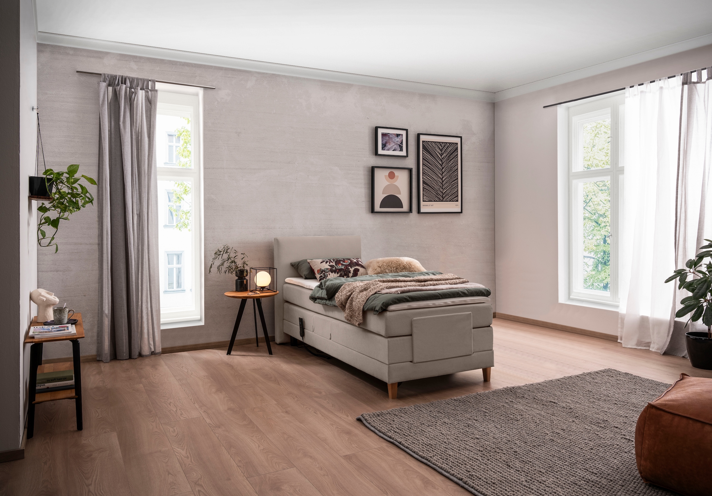 alina Boxspringbett "Primus" mit motorischer Verstellung, inkl. Matratzen u günstig online kaufen