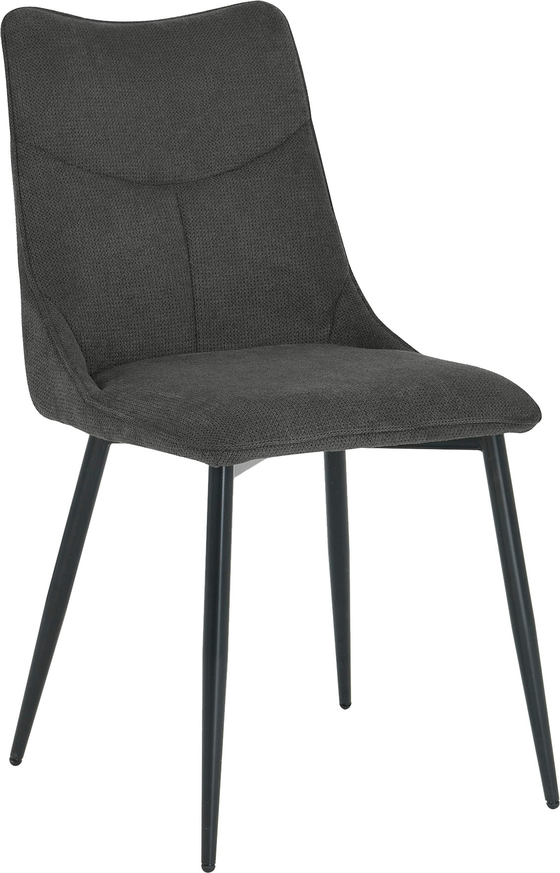 byLIVING Esszimmerstuhl »Carlo (2er-Set)«, (Set), Gestell Metall schwarz, Küchenstuhl, Webstoffbezug, diverse Farben