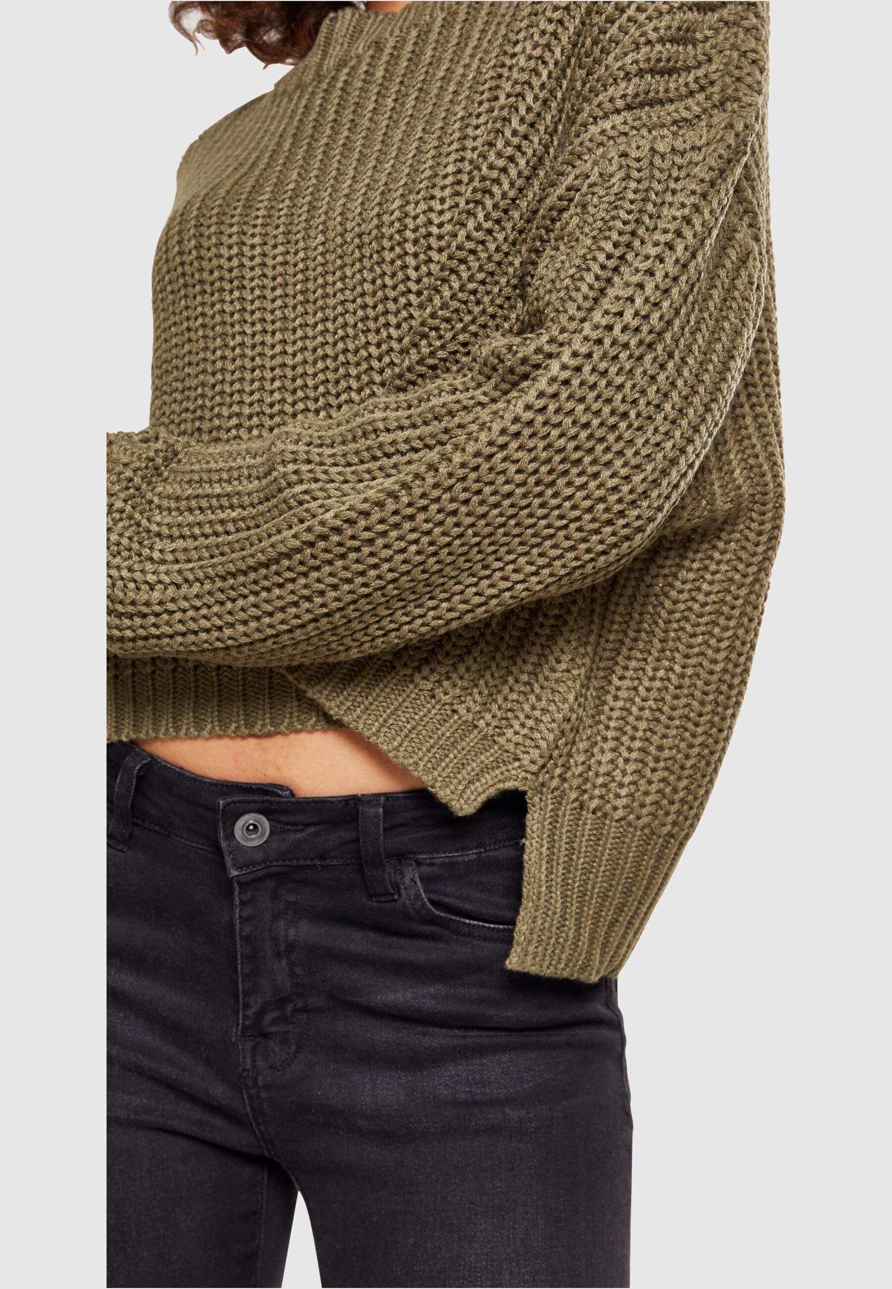 URBAN CLASSICS Rundhalspullover »Urban Classics Damen Ladies Wide Oversize Sweater«, (1 tlg.)