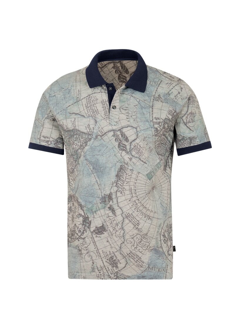 Trigema Poloshirt »TRIGEMA Poloshirt mit modischem Allover-Print«