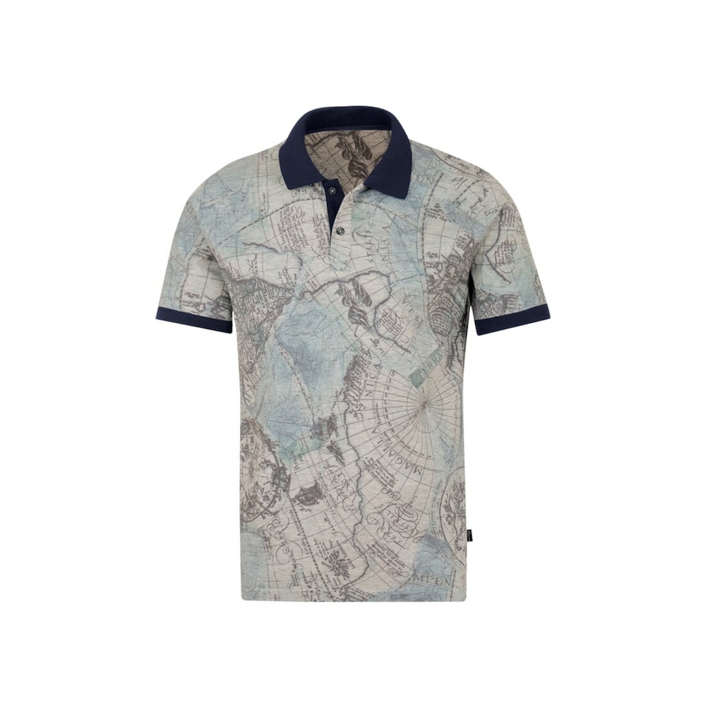 Trigema Poloshirt »TRIGEMA Poloshirt mit modischem Allover-Print«