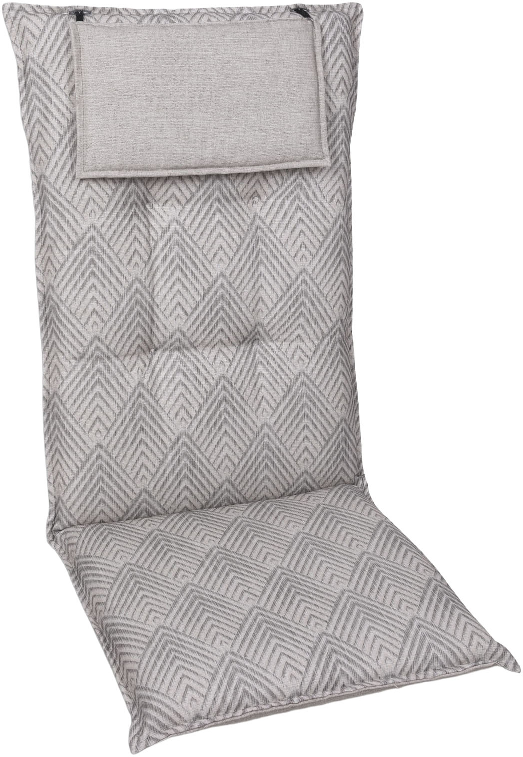 Thumbnail - GO-DE Hochlehnerauflage Grafik Pfeile beige - Maße BxLxH ca.: 50 cm x 120 cm x 7 cm