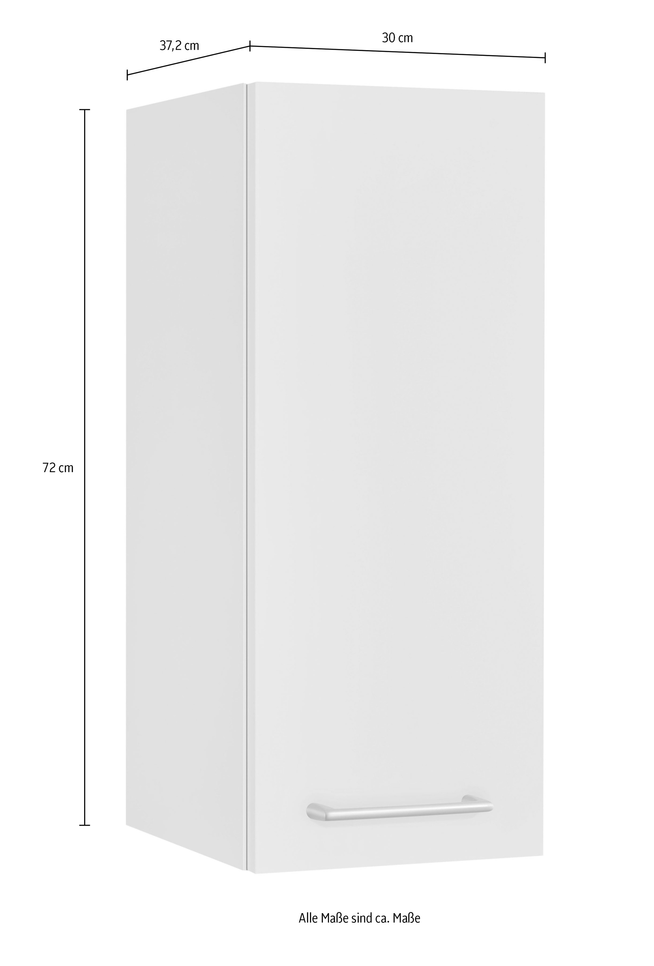 nobilia® Hängeschrank »"Laser", Ausrichtung wählbar, vormontiert,« in drei Breiten: 30, 45 und 60 cm, mit Soft-Close-Funktion