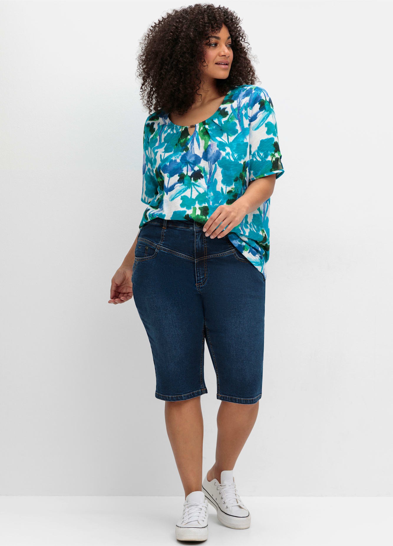 Sheego Jeansbermudas, (1 tlg.) günstig online kaufen