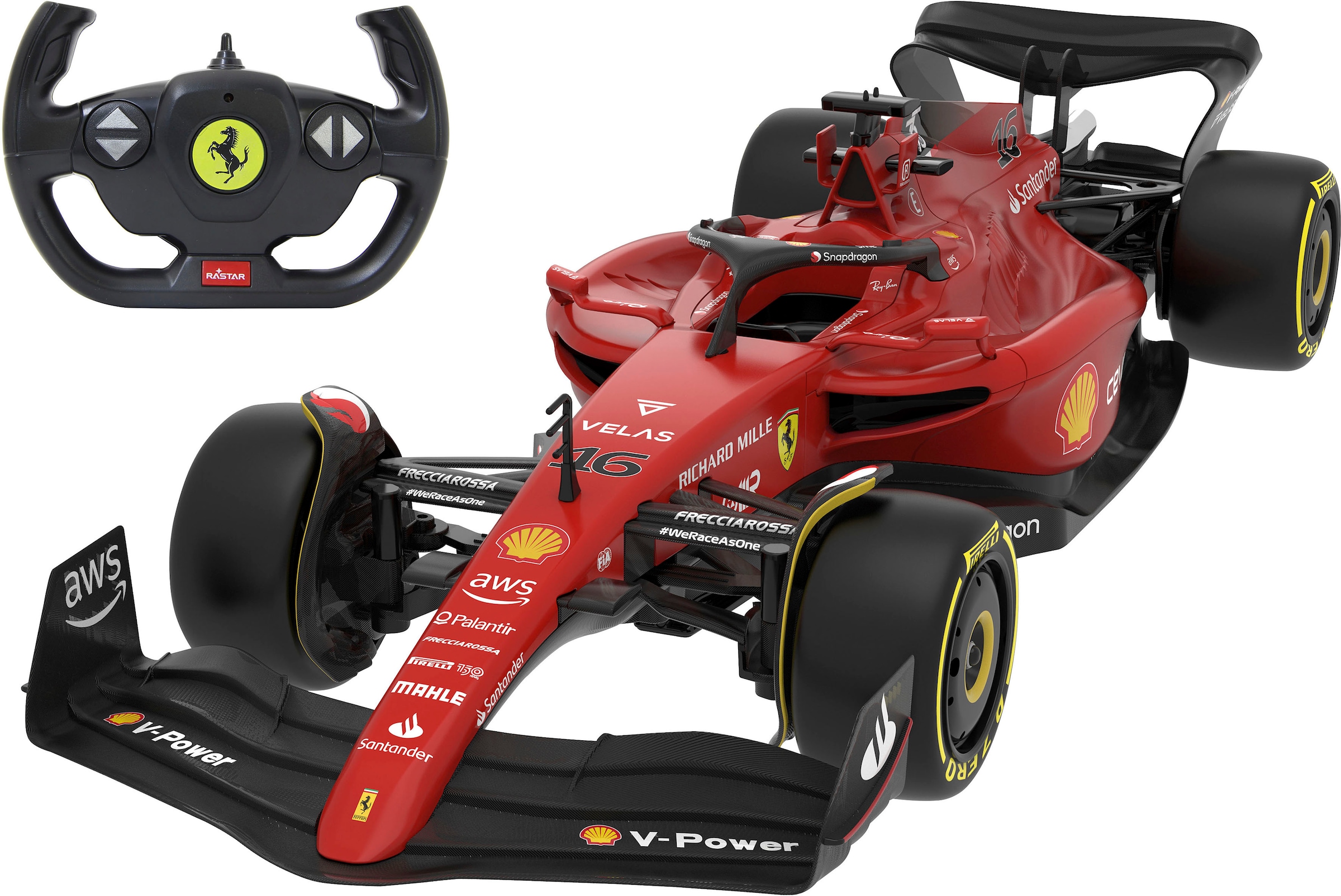 RC-Auto »Deluxe Cars, Deluxe Cars, Ferrari F1-75 1:12, rot - 2,4 GHz«