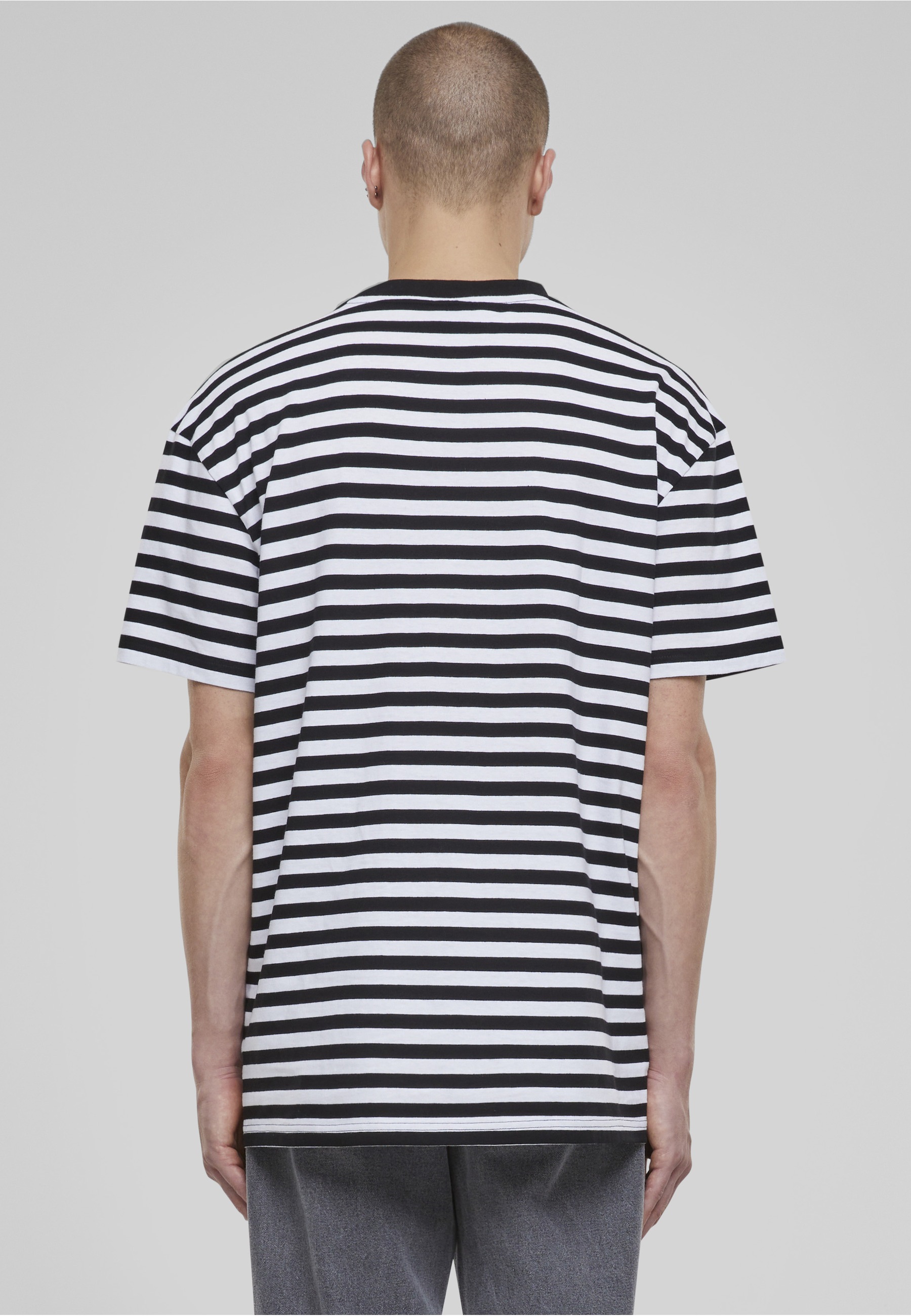 URBAN CLASSICS T-Shirt »Urban Classics Herren Regular Stripe Tee« 1 Stk.