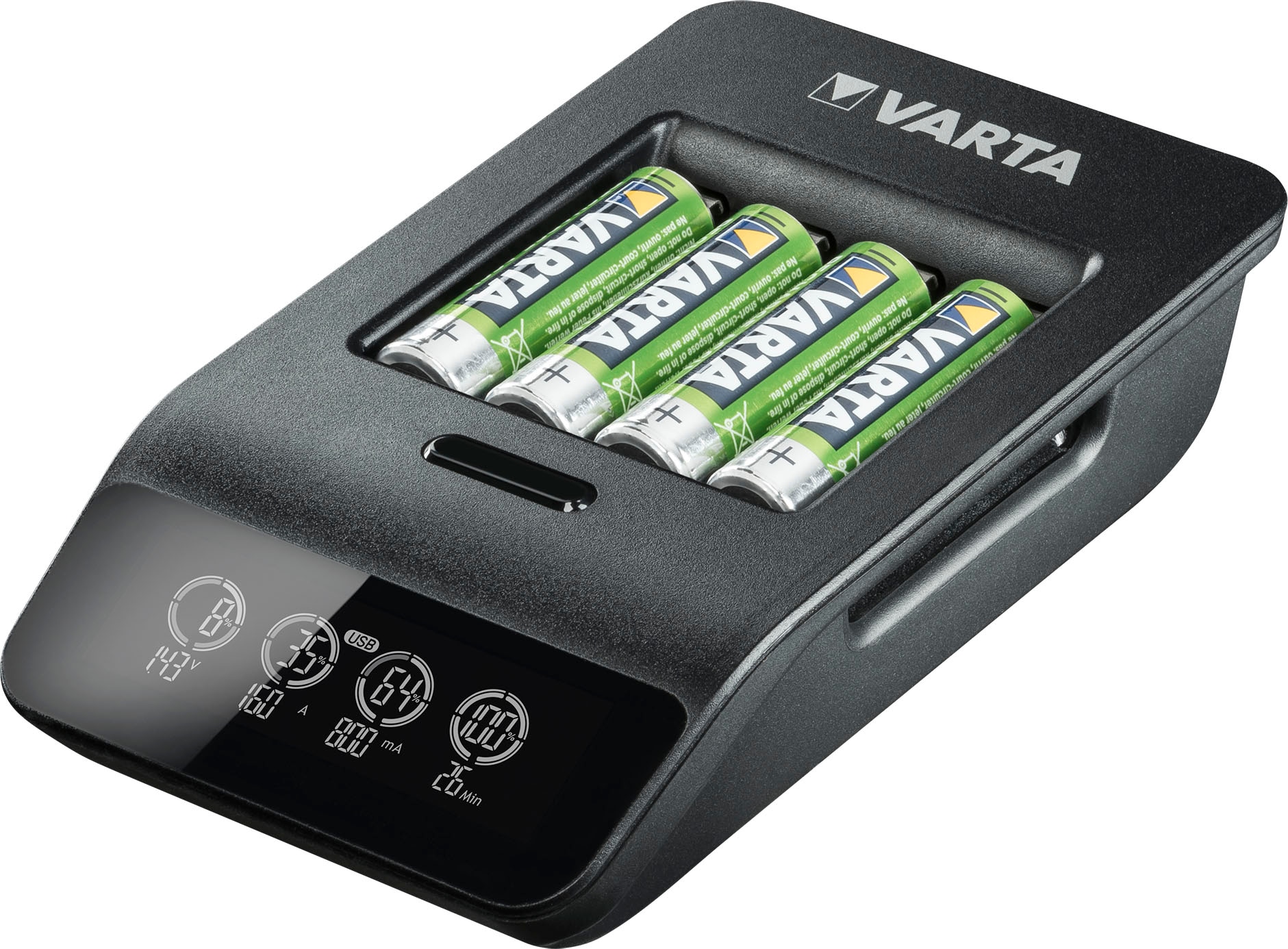 AA/AAA-Akkus und Charger+ BAUR Smart Powerstation Micro für 4 online kaufen »VARTA LCD VARTA | USB-Geräte«,