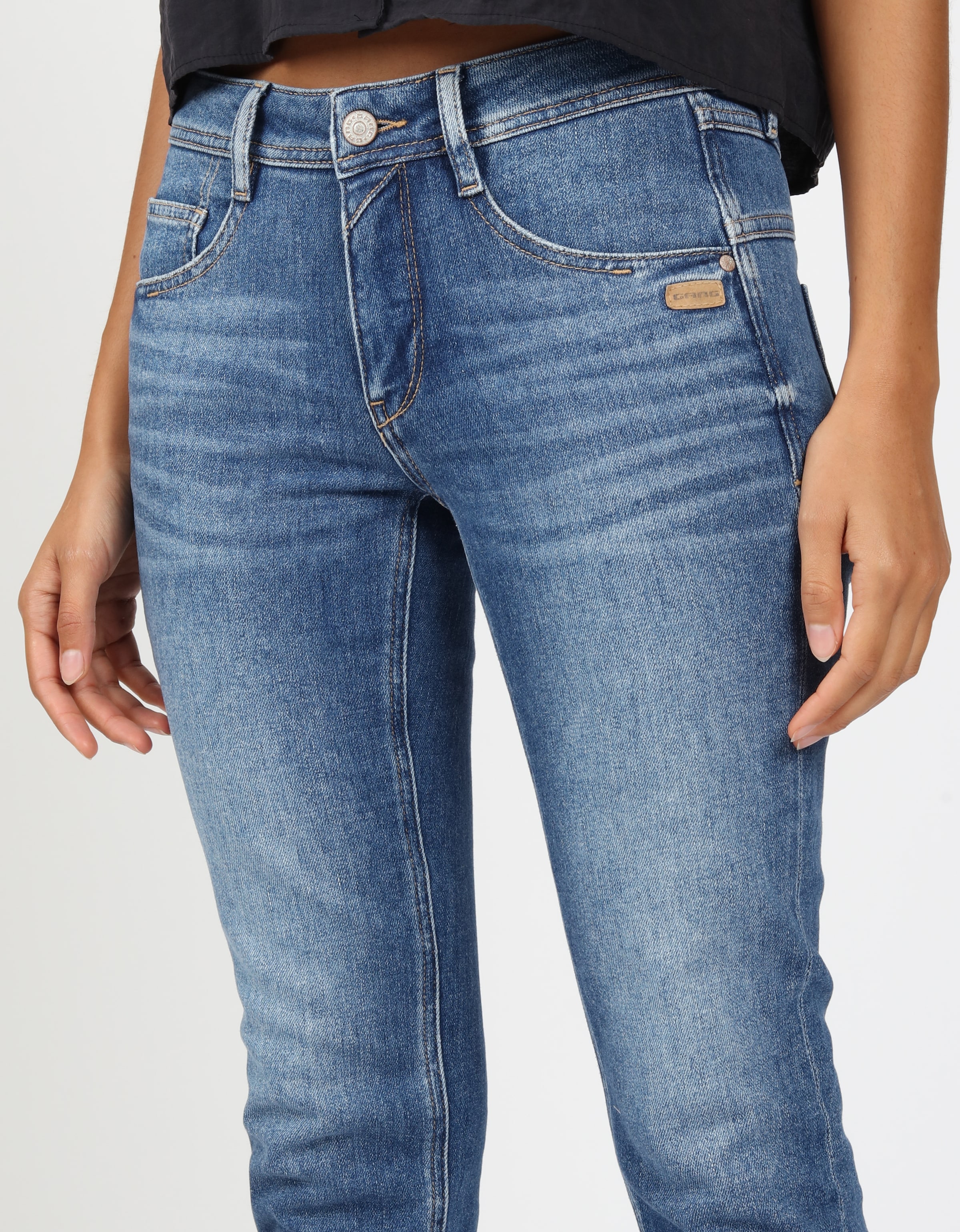 GANG Relax-fit-Jeans »94AMELIE CROPPED«, in 5-Pocket-Style