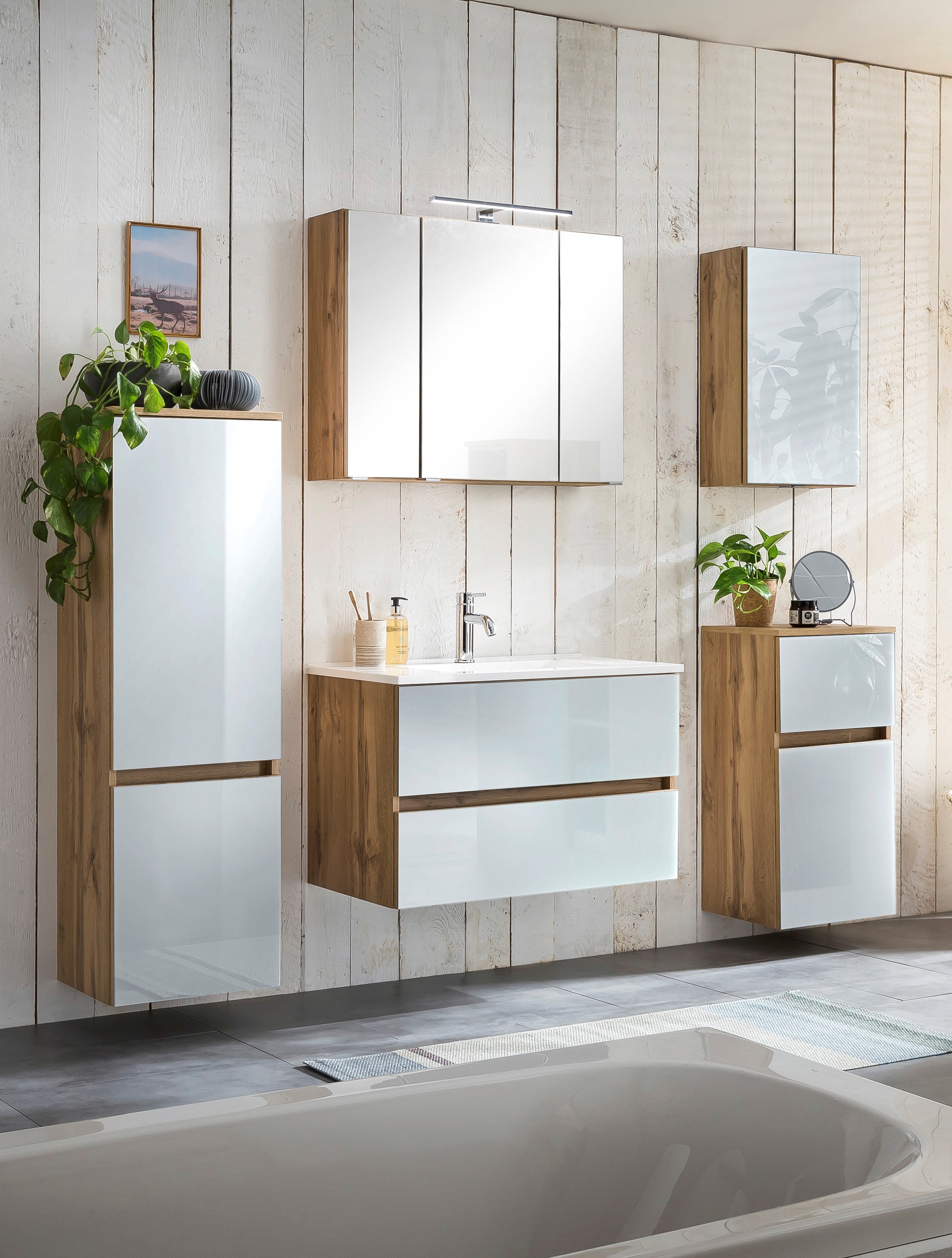 welltime Badezimmer-Set »Horki« Set, 5 Stk. tlg.