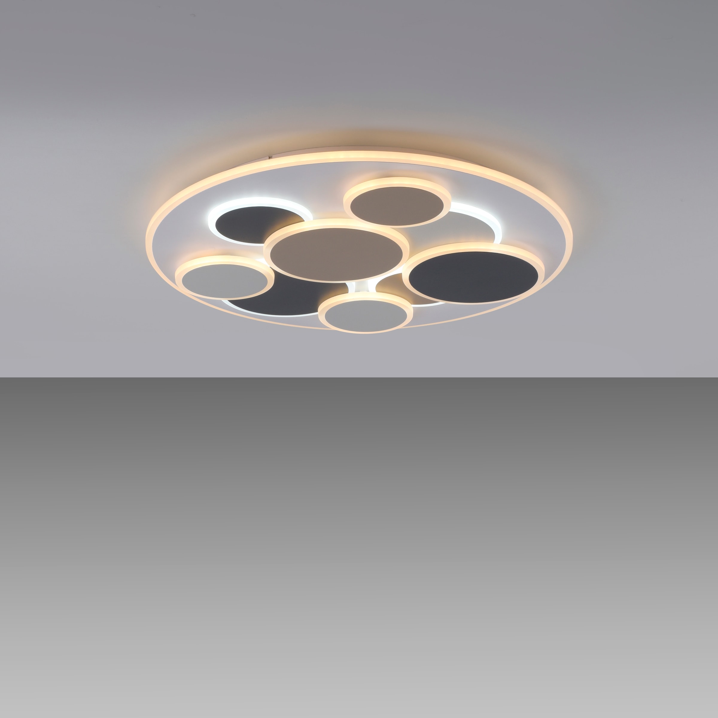 JUST LIGHT LED Deckenleuchte »MODENA« LED-Board 1 Stk. warmweiß - kaltweiß CCT 3000-6500K, dimmbar, Memoryfunktion, Infrarot-FB
