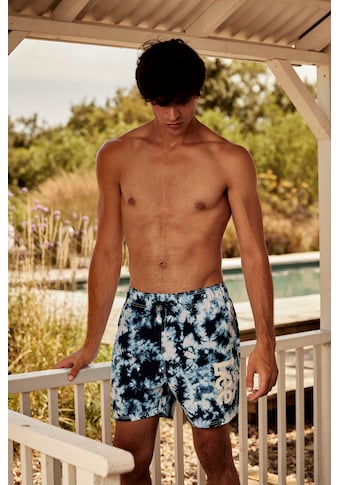 Badeshorts »"Chromis"«, im Tie-Dye Look, mit Logoschriftzug