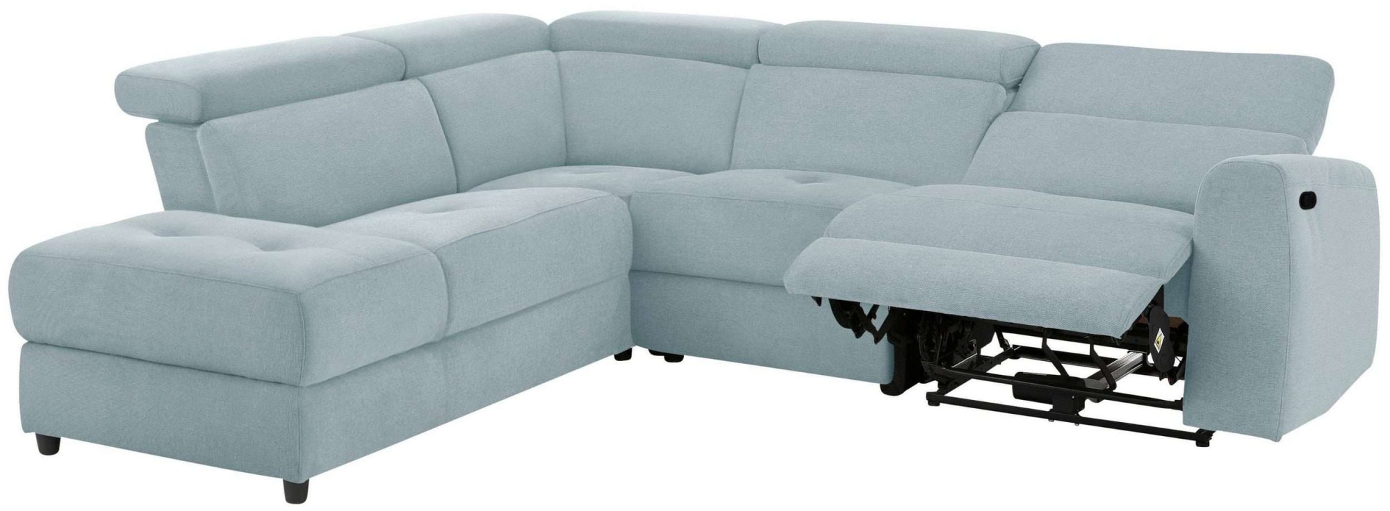 Home affaire Ecksofa »Sentrano, L-Form,«, 273 cm, man. o. elektr. Relaxfunktion und USB/Kopfverstellung