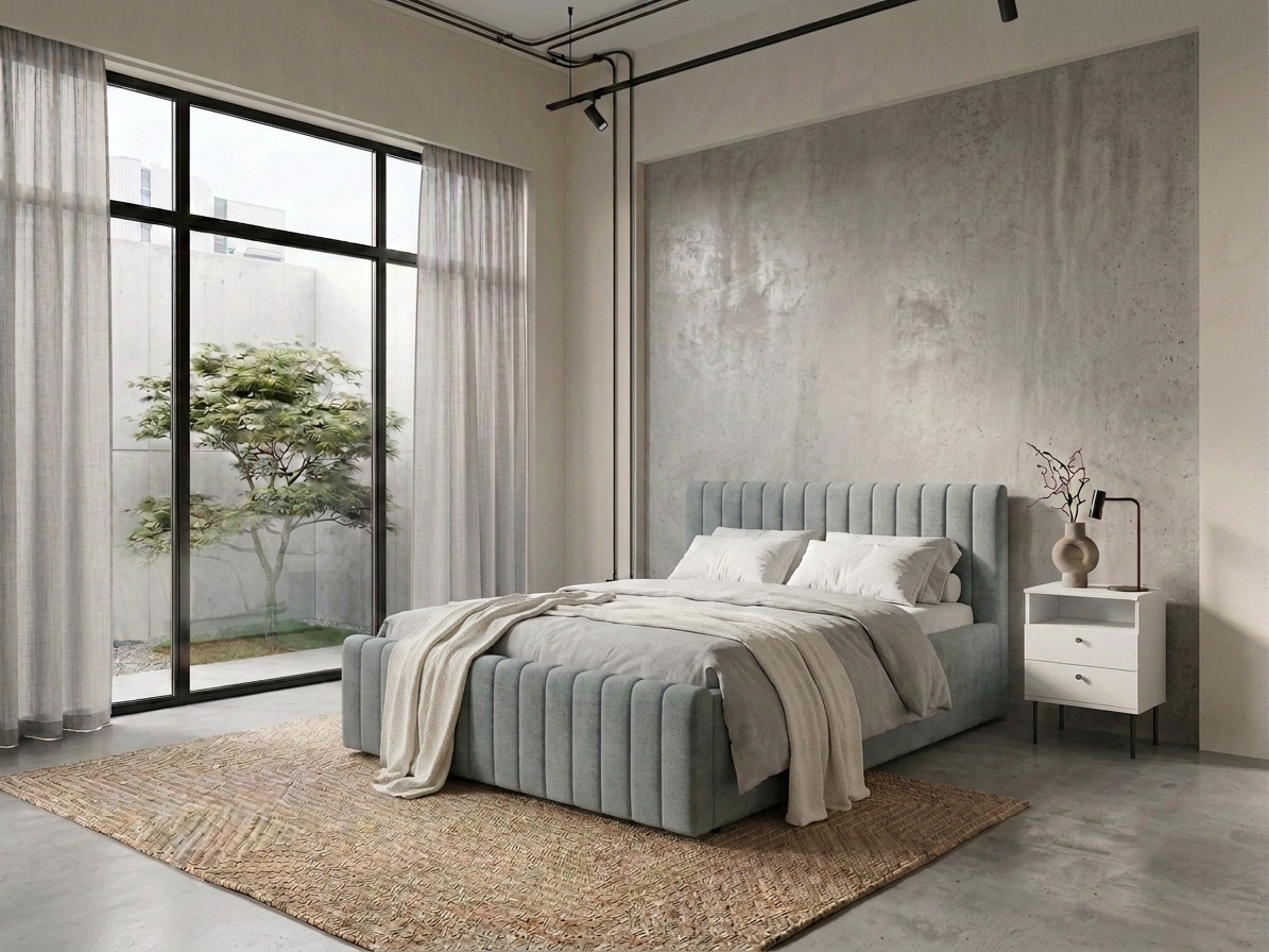 OTTO home Polsterbett "MOIVRE, vertikale Steppung in Rillenoptik, wahlweise mit Bettkasten" Stauraumbett, gepolstertes Kopfteil, ohne Matratze, modernes Design