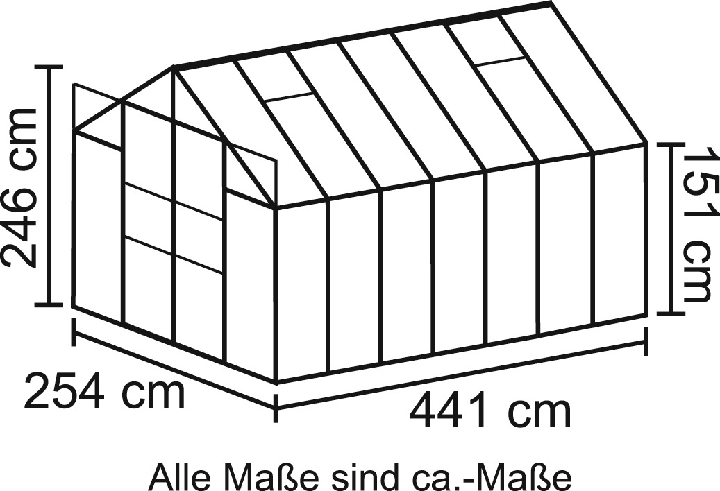 Vitavia Gewächshaus »Uranus 11500«