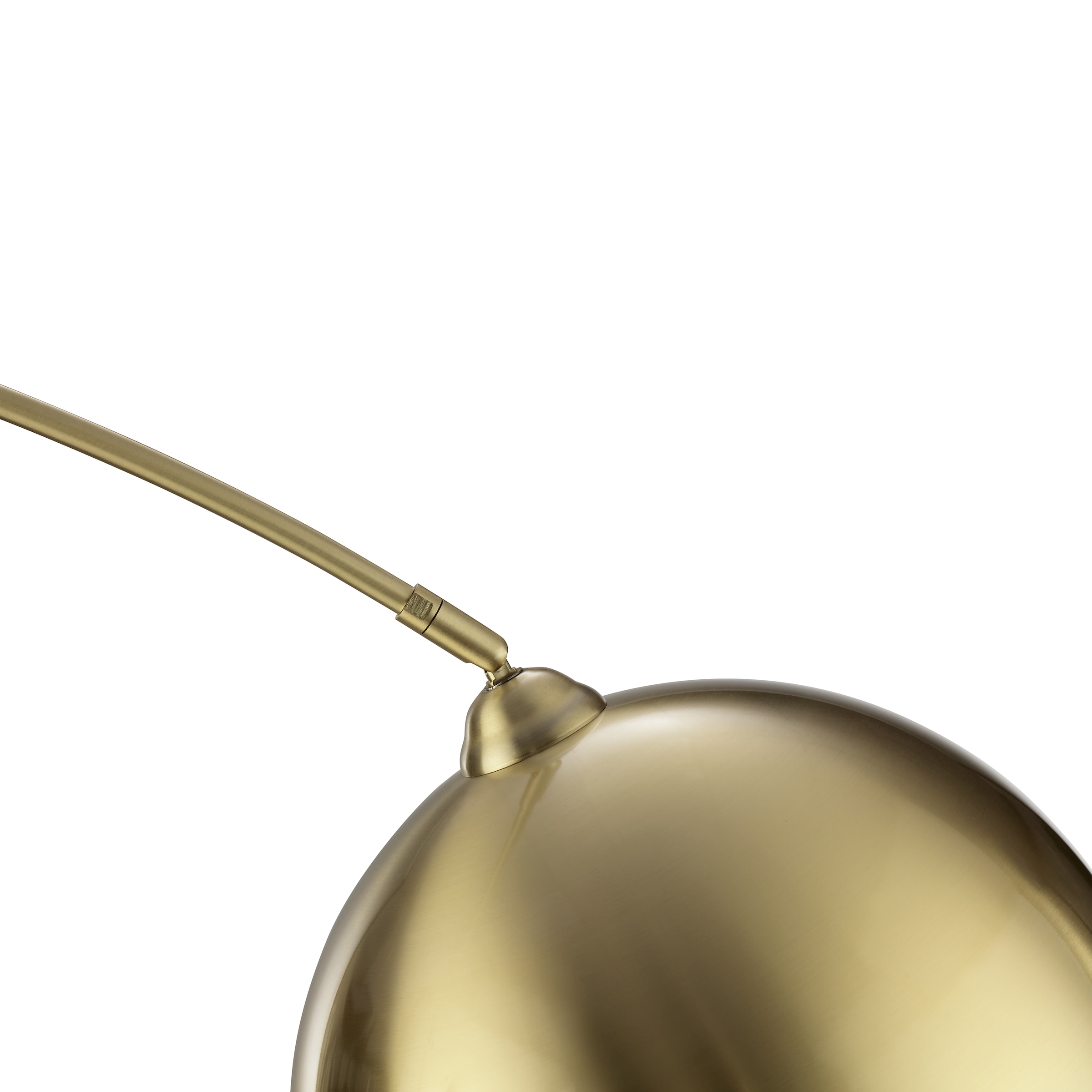 Brilliant Bogenlampe »Manor« E27 1 Stk. Bogen-Stehleuchte E27, 199 x 150 cm, messingfarben gebürstet