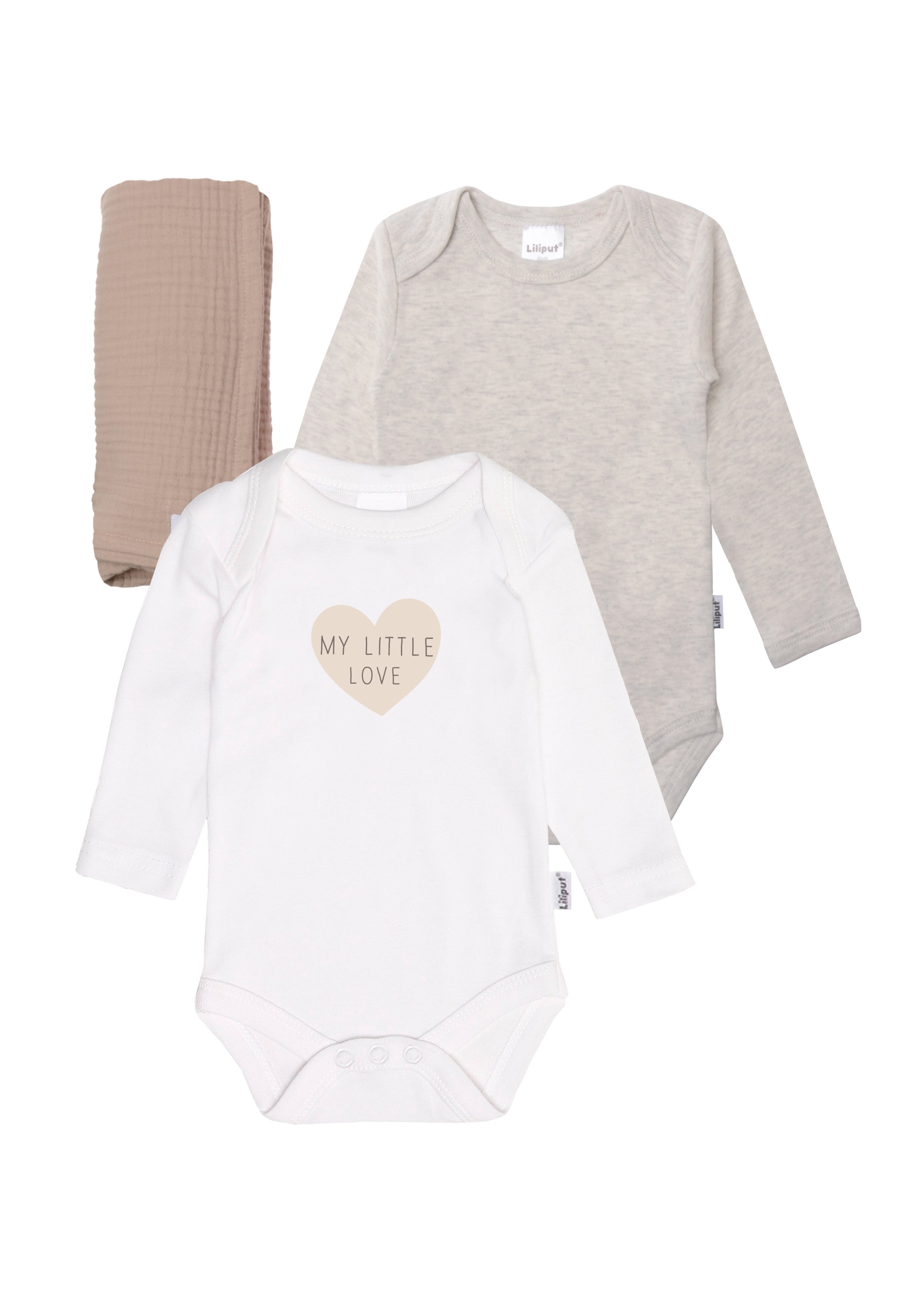 Liliput Erstausstattungspaket "My little love" 3 Stk. mit niedlichem Print auf dem Body