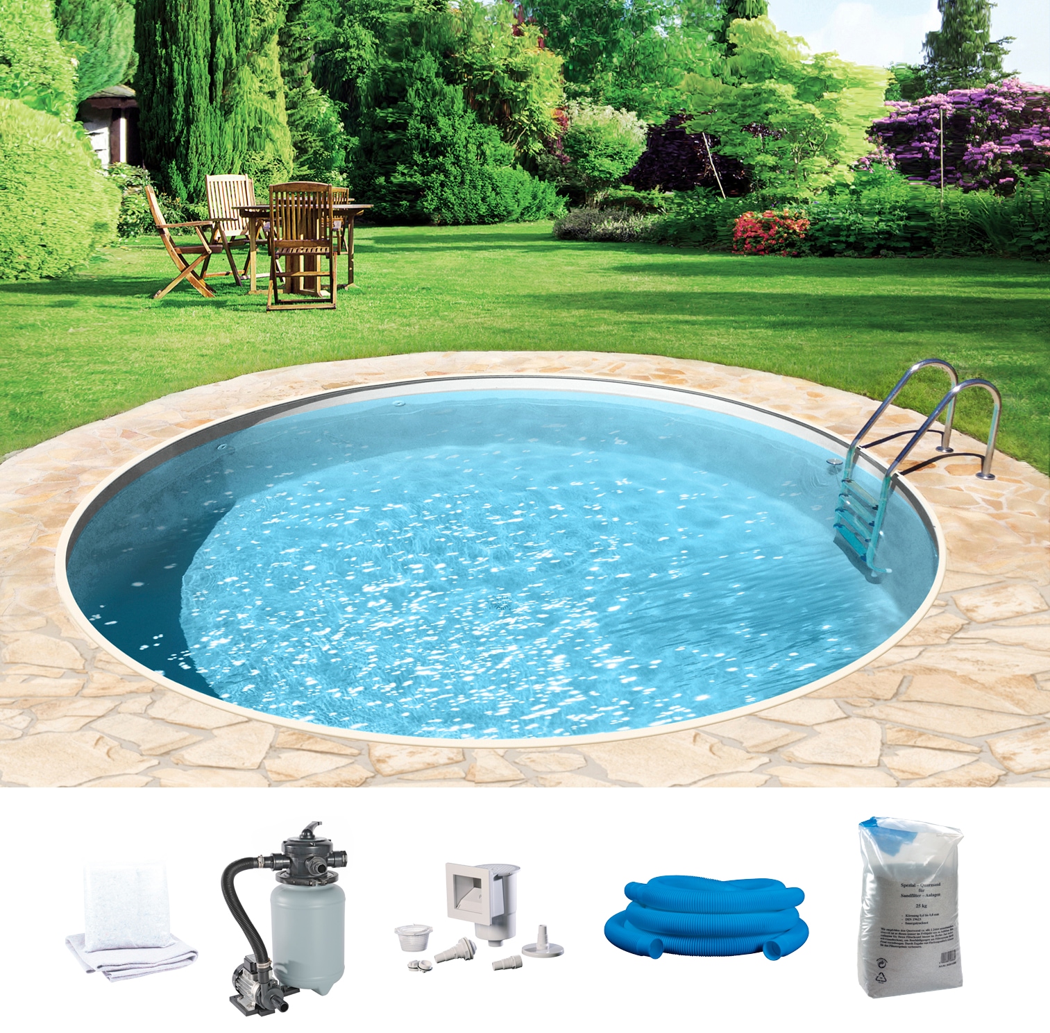 KONIFERA Rundpool "HOLIDAY 2" Höhe: 120 cm, in verschiedenen Größen günstig online kaufen
