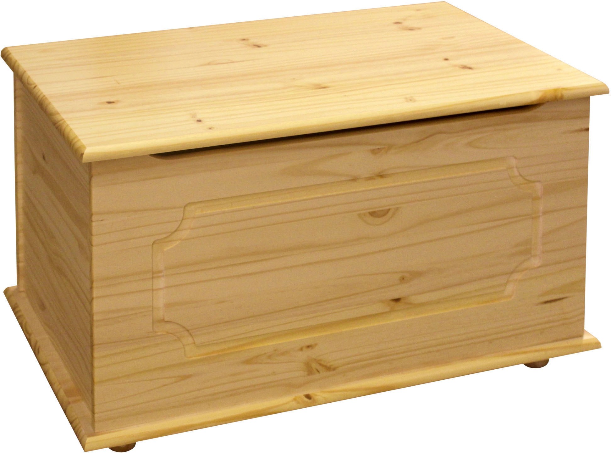 Möbilia Truhe mit massiver Holzklappe günstig online kaufen