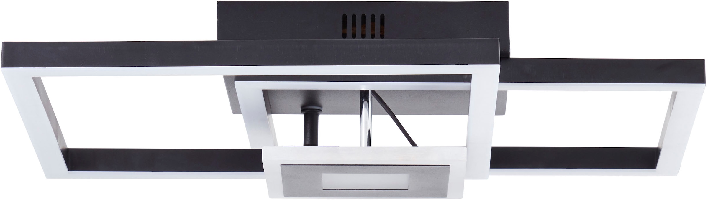 BreLight LED Deckenleuchte »Bray«, 40 x 40 cm, 2900 lm, 3000K warmweiß, schwenkbar, schwarz