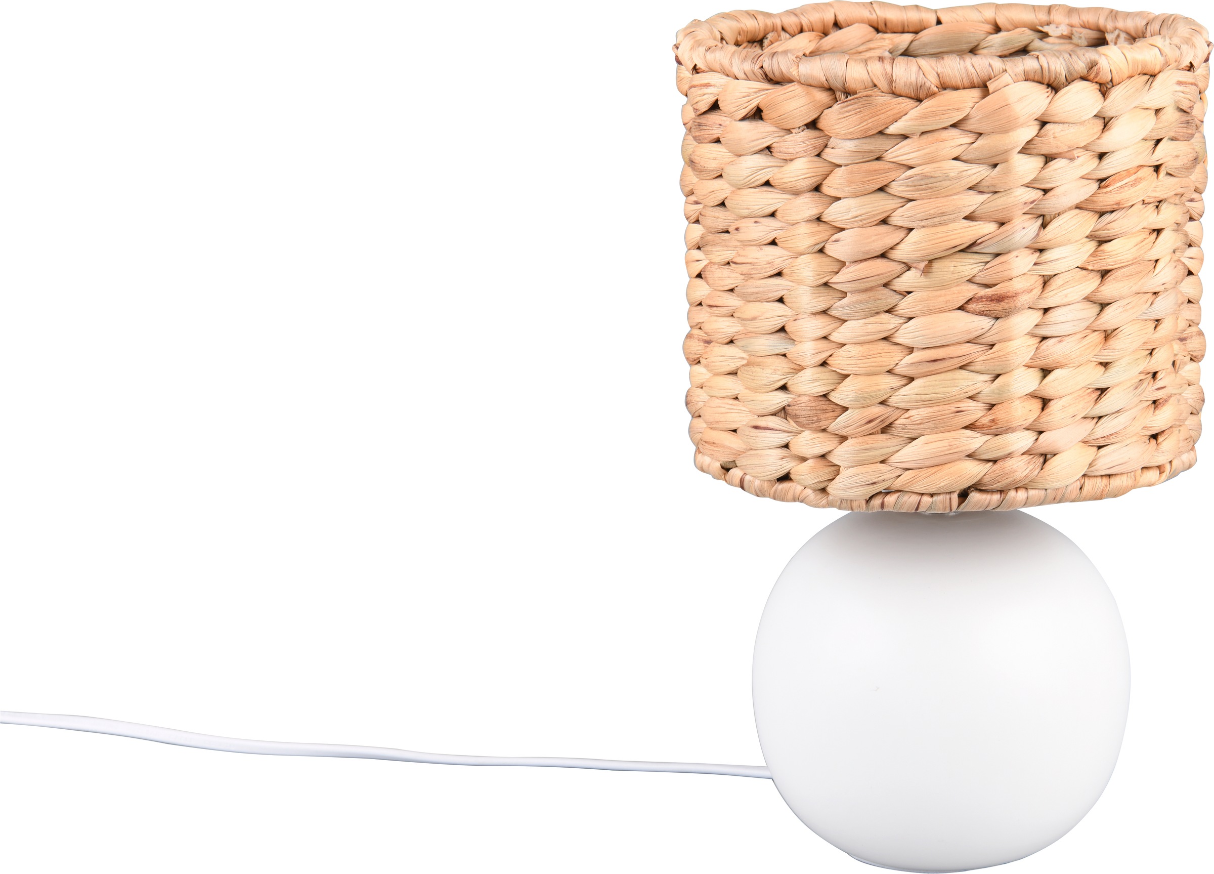 TRIO Leuchten Tischleuchte »VINA, Keramik Tischleuchte mit Lampenschirm aus Seegras« E27 1 Stk. warmweiß - kaltweiß exkl 1x E27 max 40W