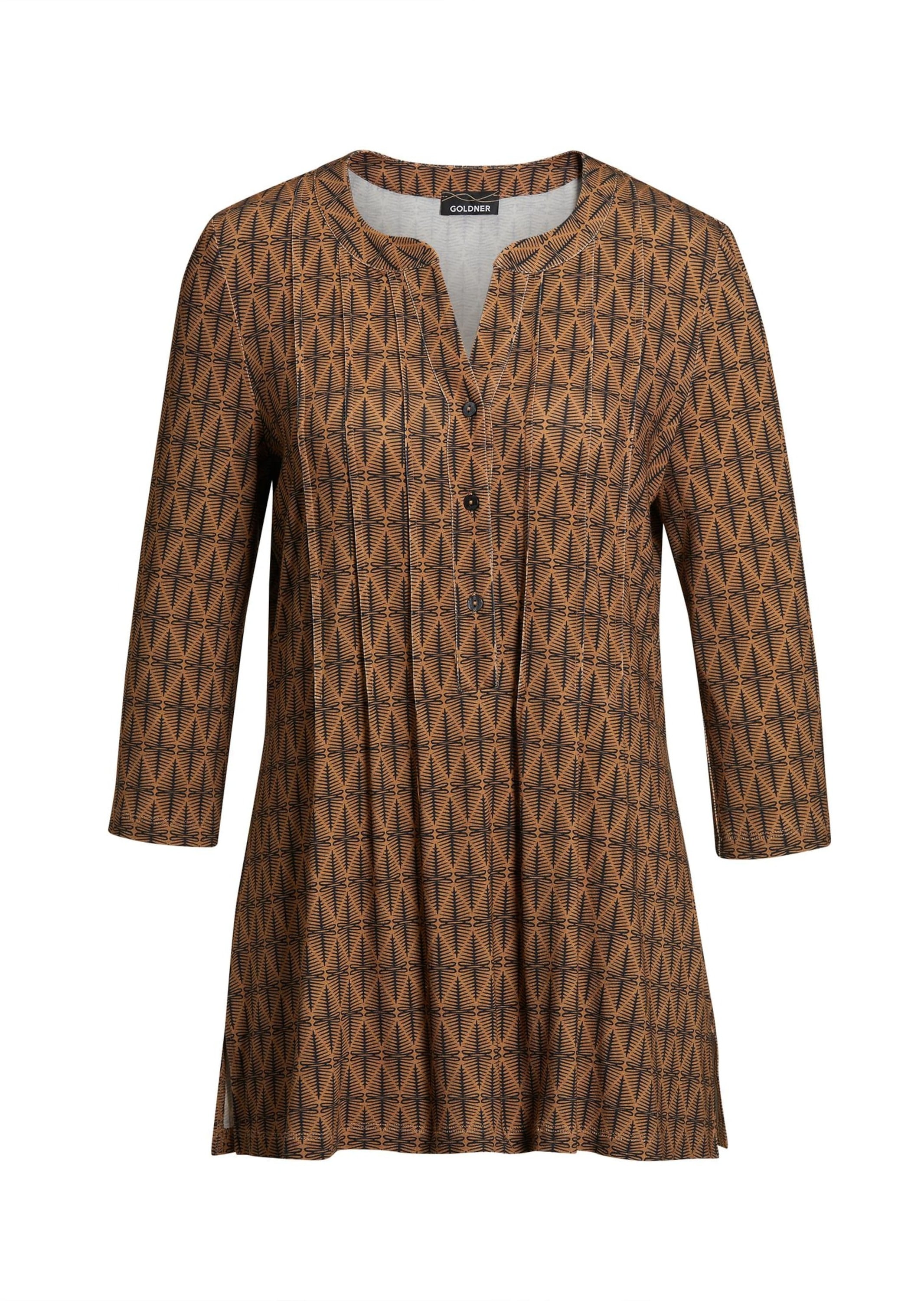 GOLDNER Print-Shirt "Figurschmeichelndes Drucktunika-Shirt" Ohne günstig online kaufen
