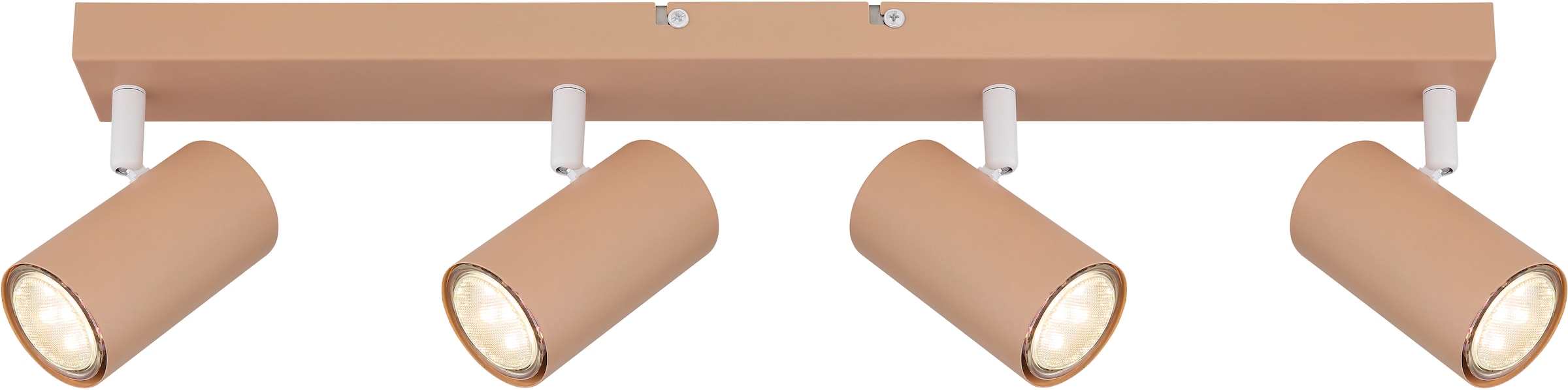 GLOBO LIGHTING Deckenstrahler »ROBBY«, Leuchtmittel GU10 | ohne Leuchtmittel, Deckenspot/pfirsichfarben/Flur/Wohnzimmer