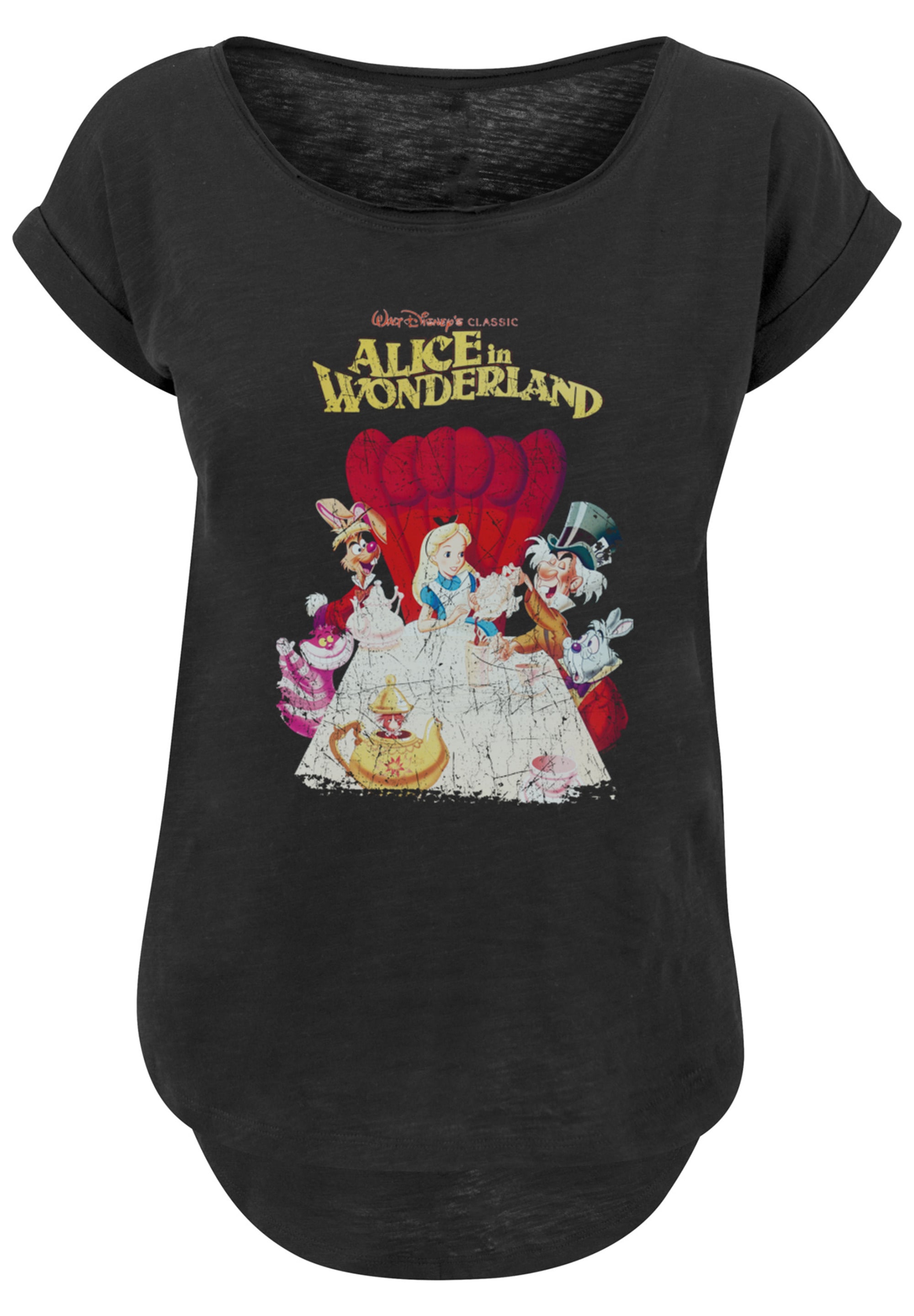 F4NT4STIC T-Shirt »Alice im Wunderland Retro Poster«, Print