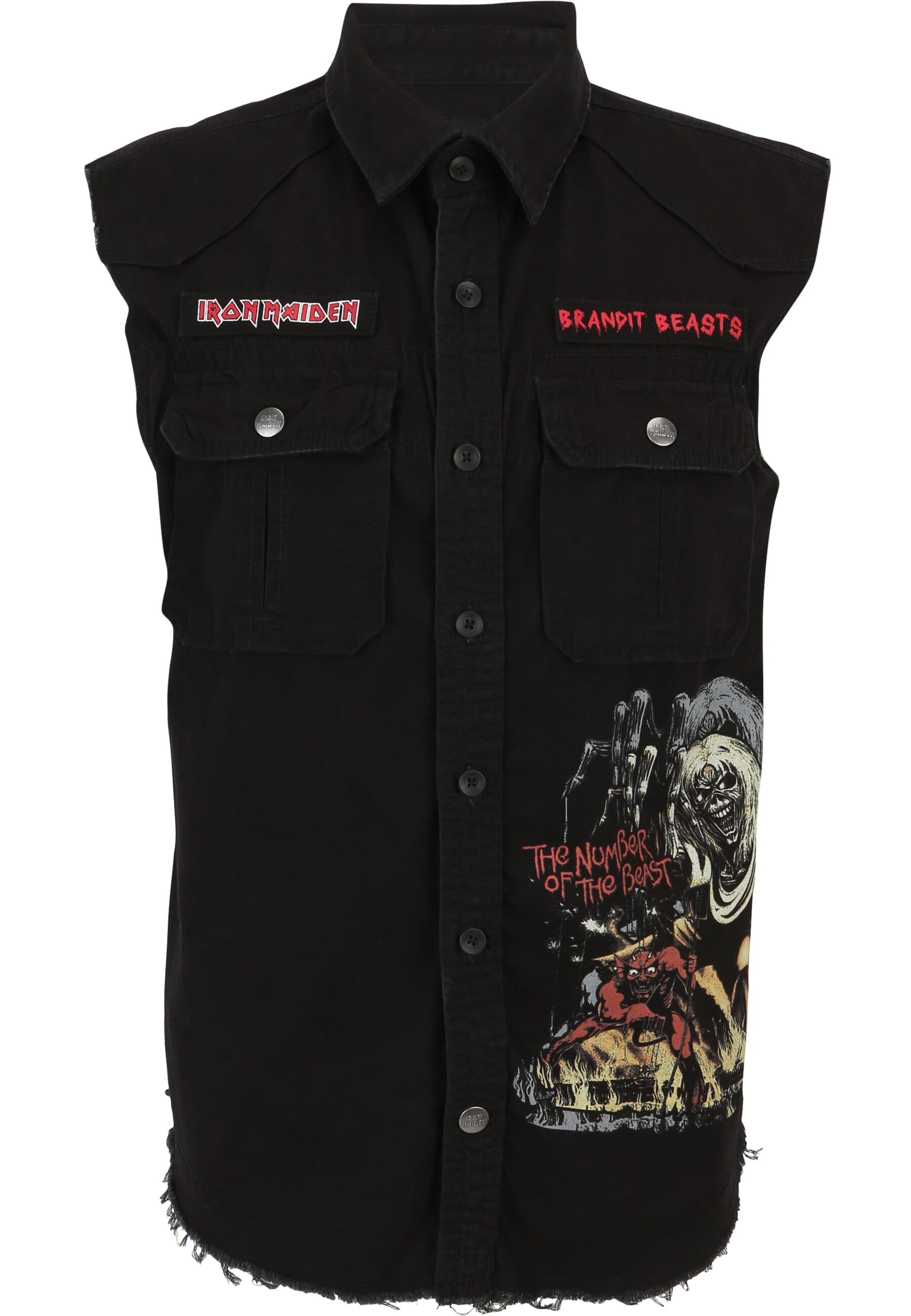 Brandit Tanktop "Brandit Iron Maiden Vintage Shirt sleeveless NOTB" 1 Stk. günstig online kaufen