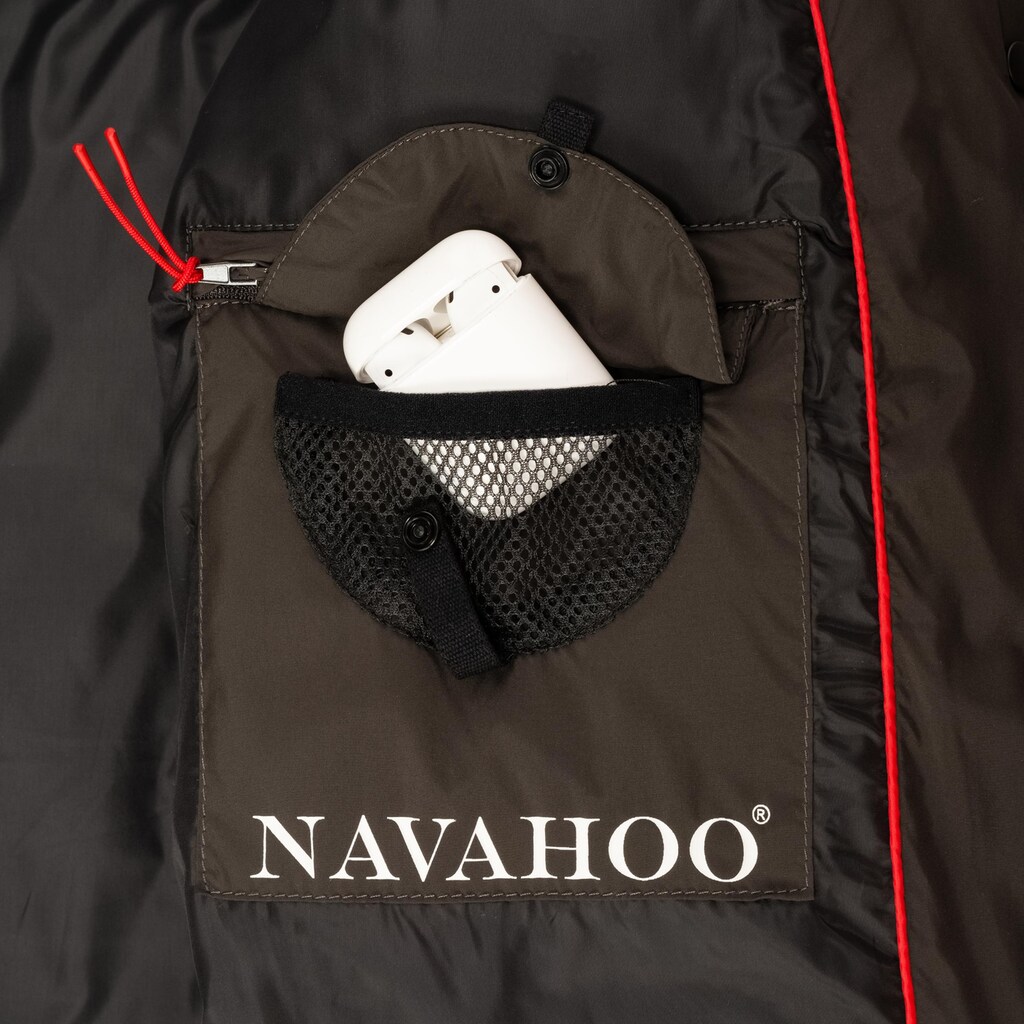 Navahoo Steppmantel »Isalie«, zeitloser Winterparka mit abnehmbarer Kapuze