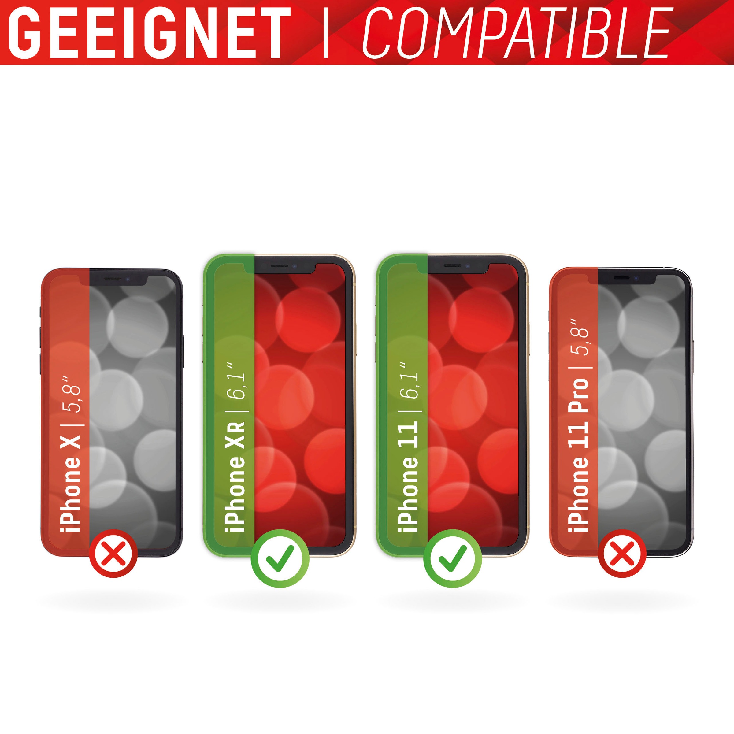 Displex Displayschutzglas »DISPLEX Real Glass Panzerglas für Apple iPhone XR/11 (6,1")«, für Apple iPhone 11