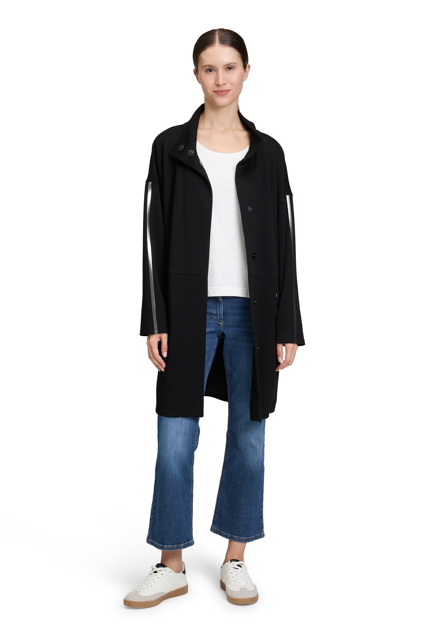 Betty Barclay Jackenblazer »Betty Barclay Damen Sweatmantel mit Stehkragen«
