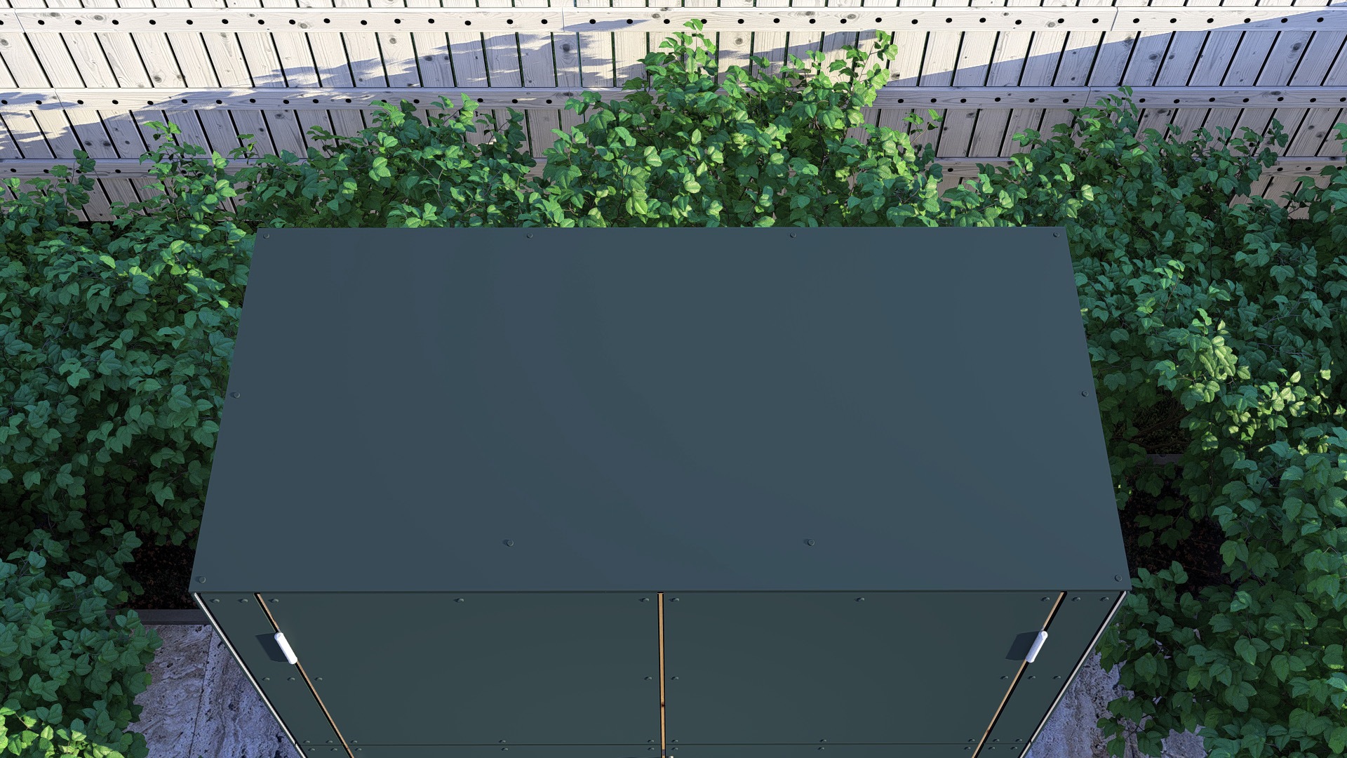 BERTILO Fahrradbox »HPL Bike in verschiedenen Farben«, HPL, witterungsbeständig, farbstabil, BxTxH: 155x235x194 cm