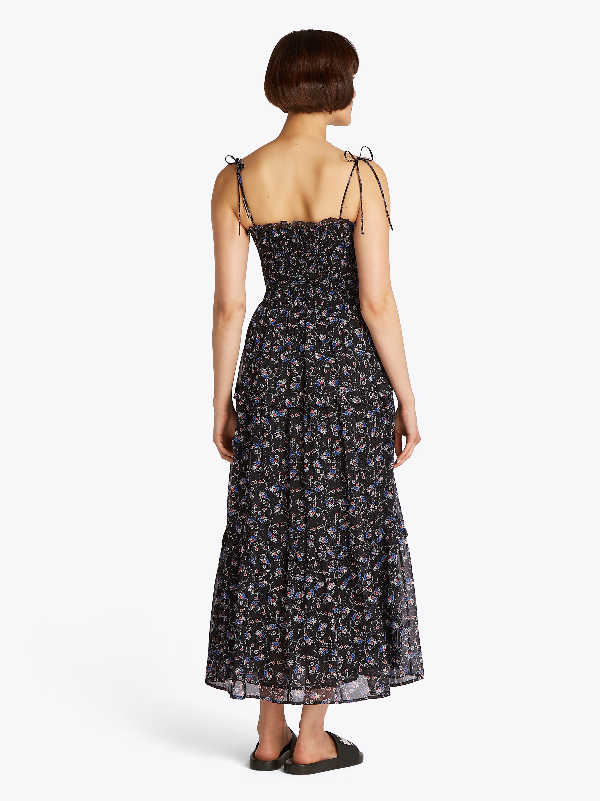 Tommy Jeans Maxikleid "TJW AOP CHIFFON MAXI DRESS EXT", mit Allover-Print, günstig online kaufen