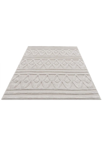 Carpet City Teppich »SANTORINI 58538«, rechteckig, 5 mm Höhe, 3D-Design: Flor erzeugt... kaufen