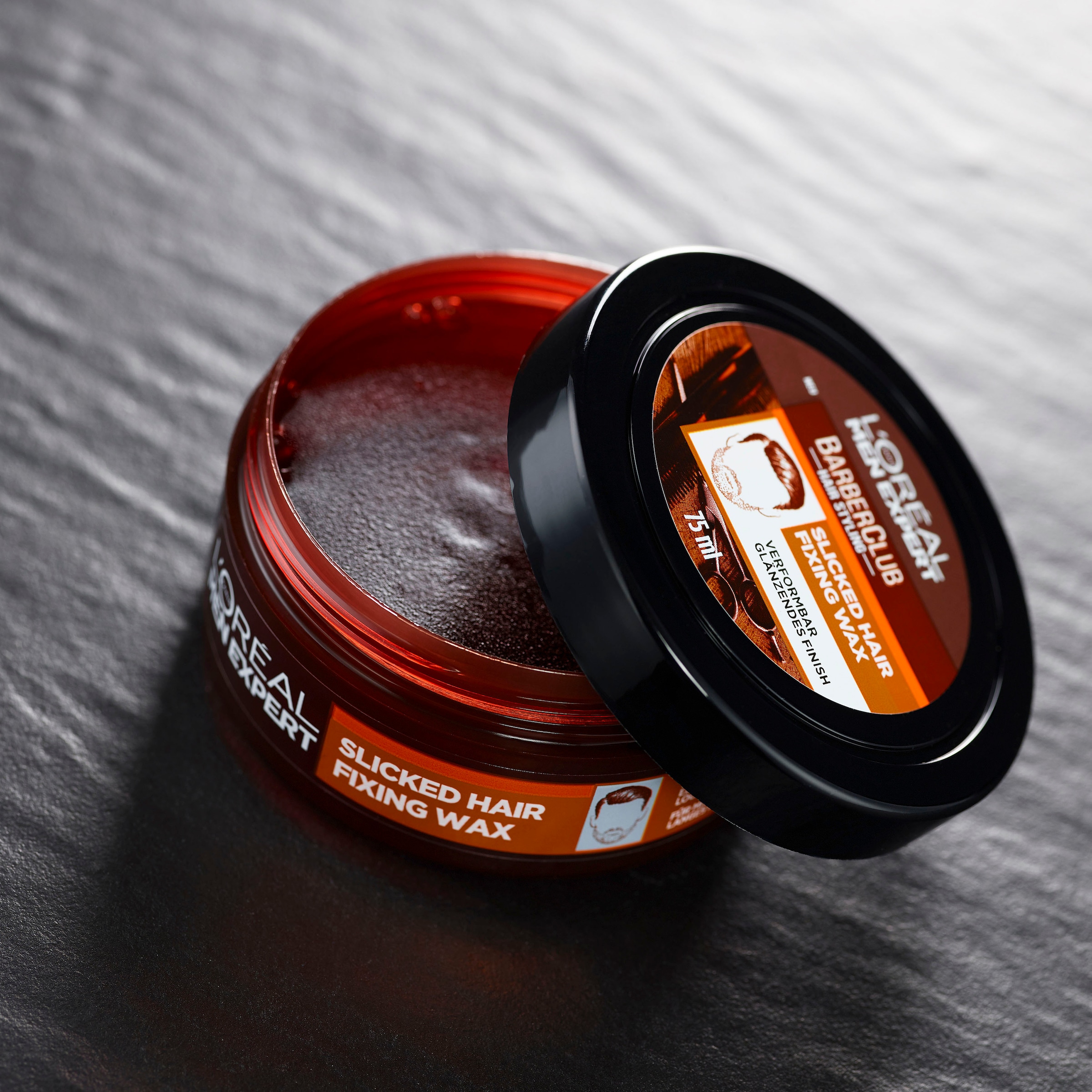 L'ORÉAL PARIS MEN EXPERT Haarwachs »Barber Club Slicked Hair Fixing Wax«, mit angenehmen Duft