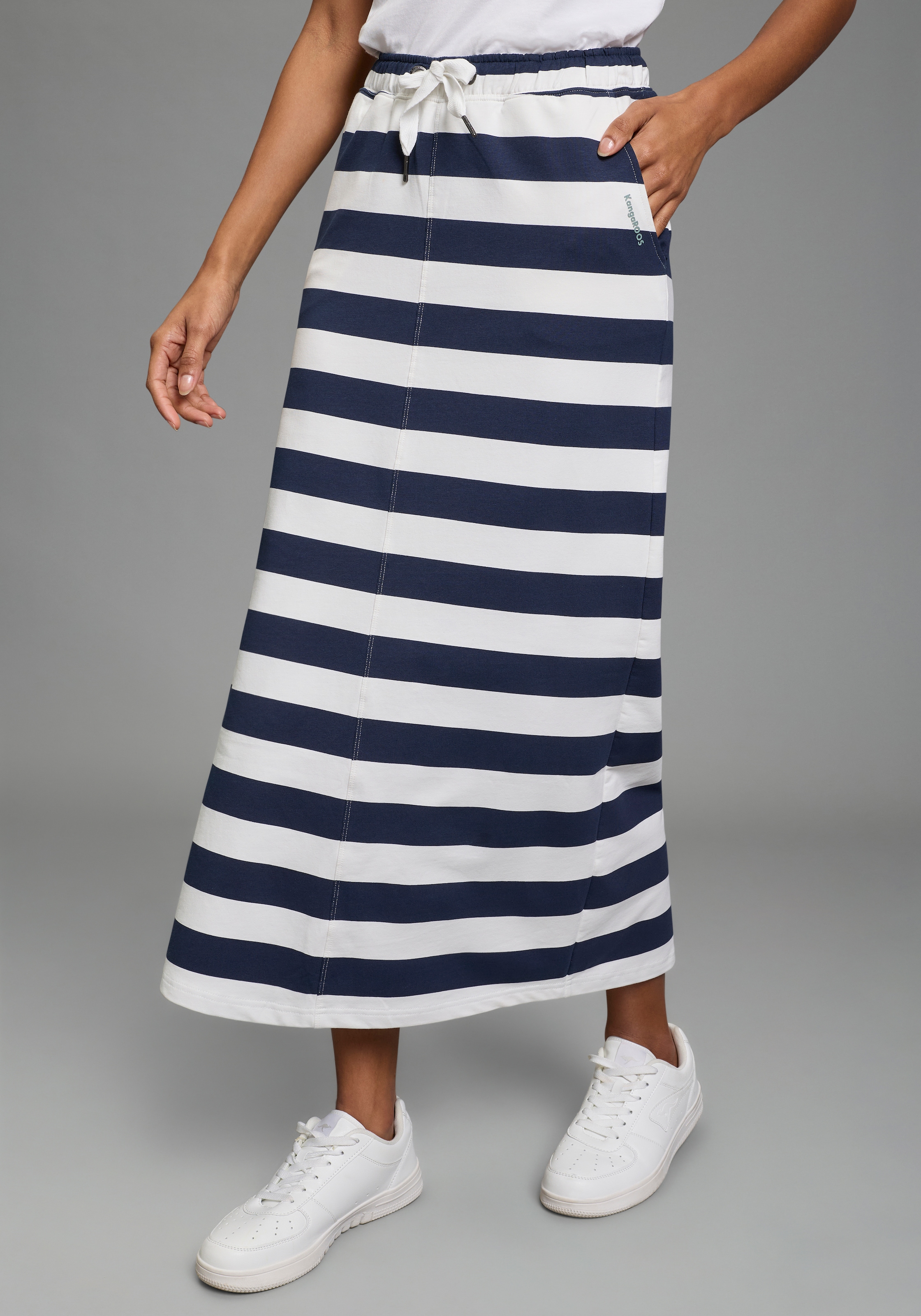 KangaROOS Sweatrock in Midilänge mit Schlitz günstig online kaufen