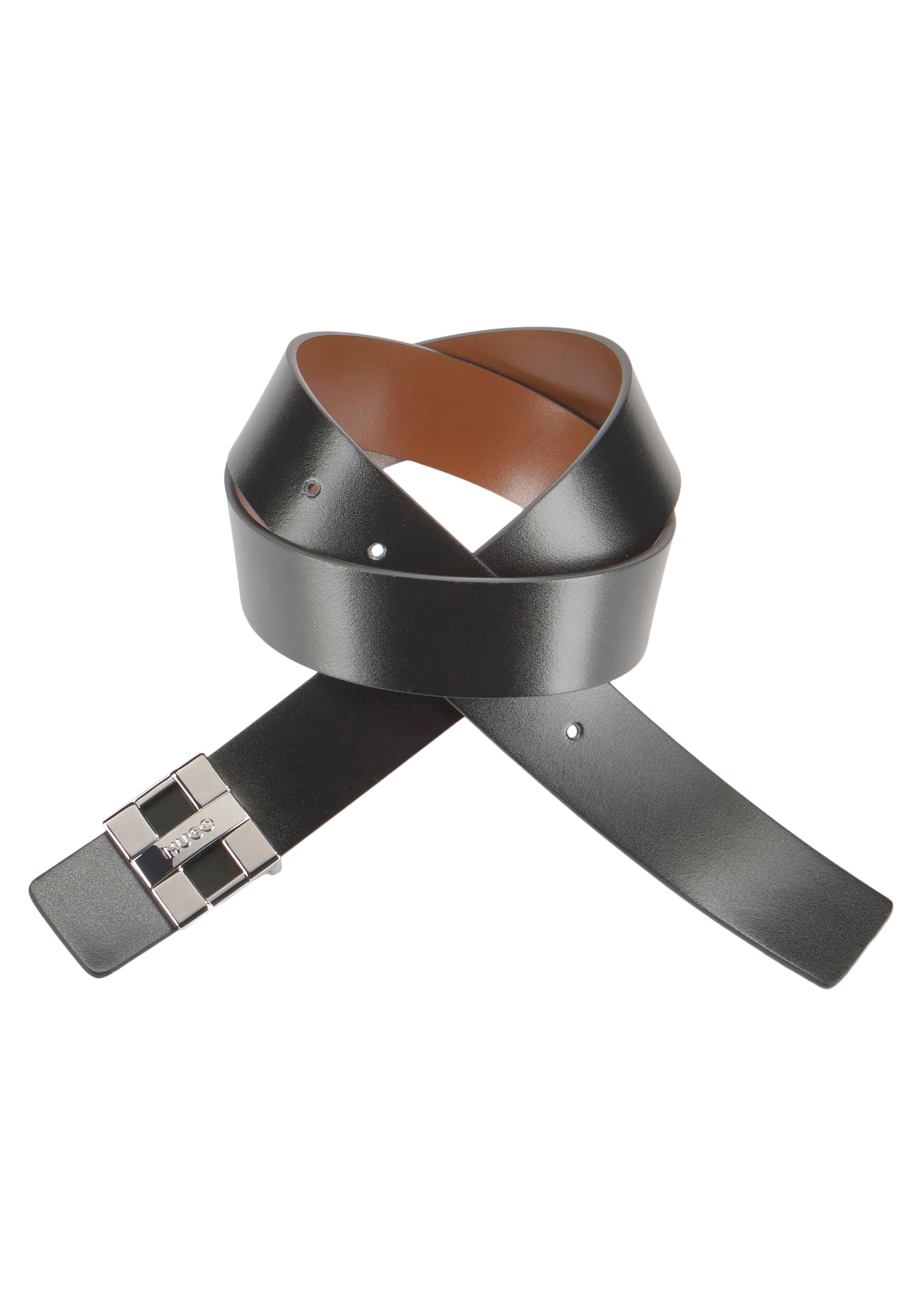 HUGO Ledergürtel »Zita Sr35 1024566«, mit HUGO Logo-Schliesse aus ...